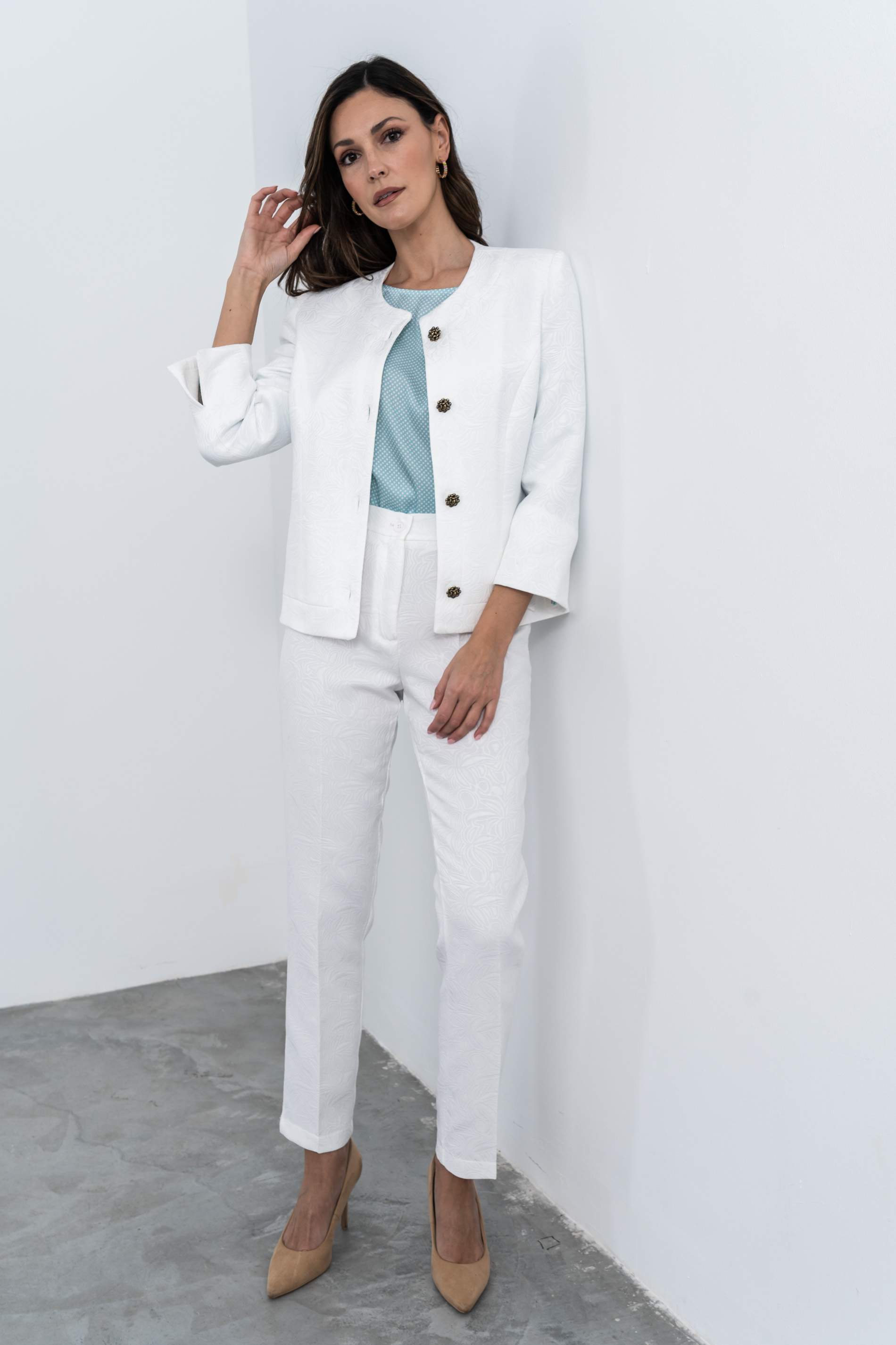 CHAQUETA JACQUARD BOTONES 