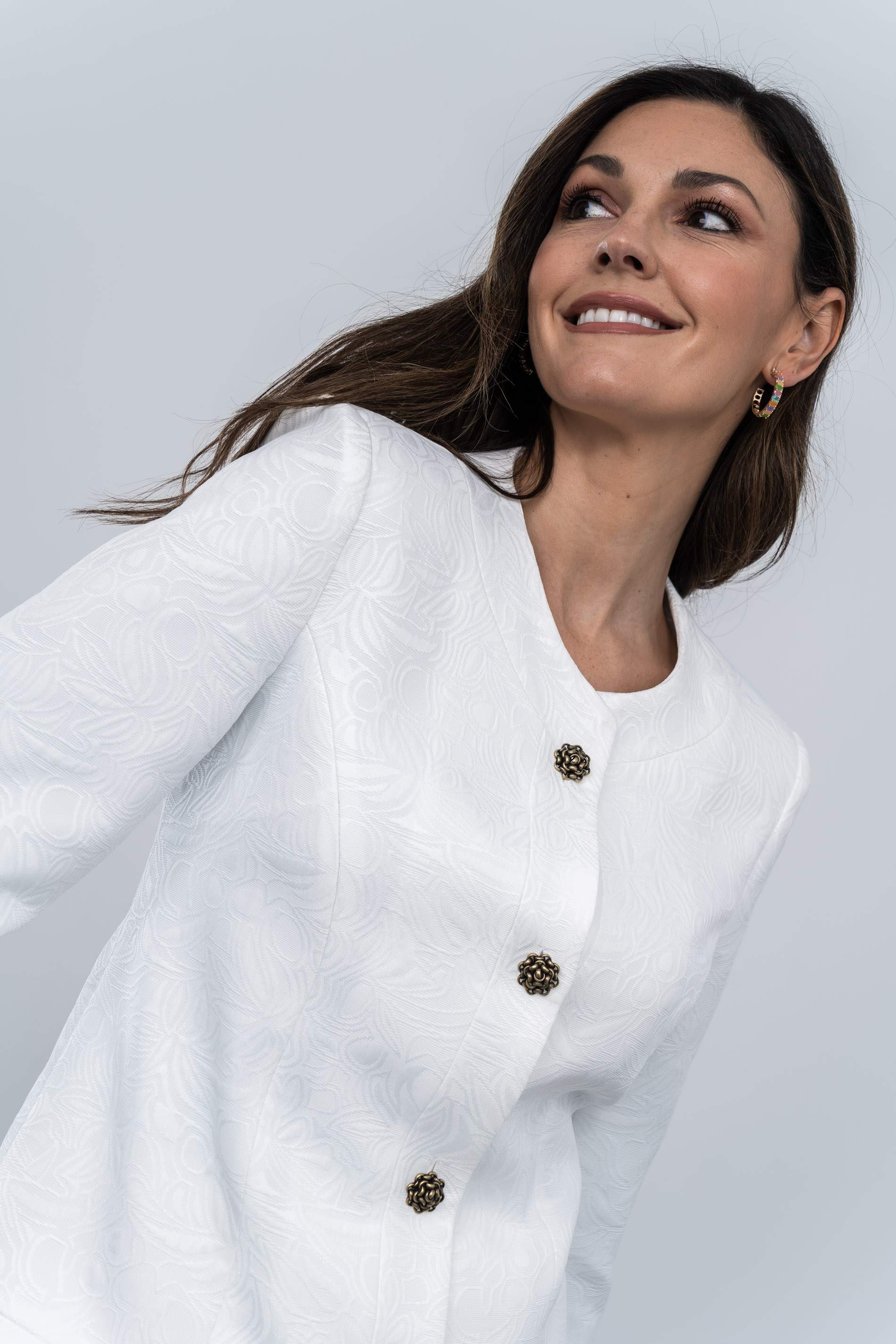 CHAQUETA JACQUARD BOTONES 