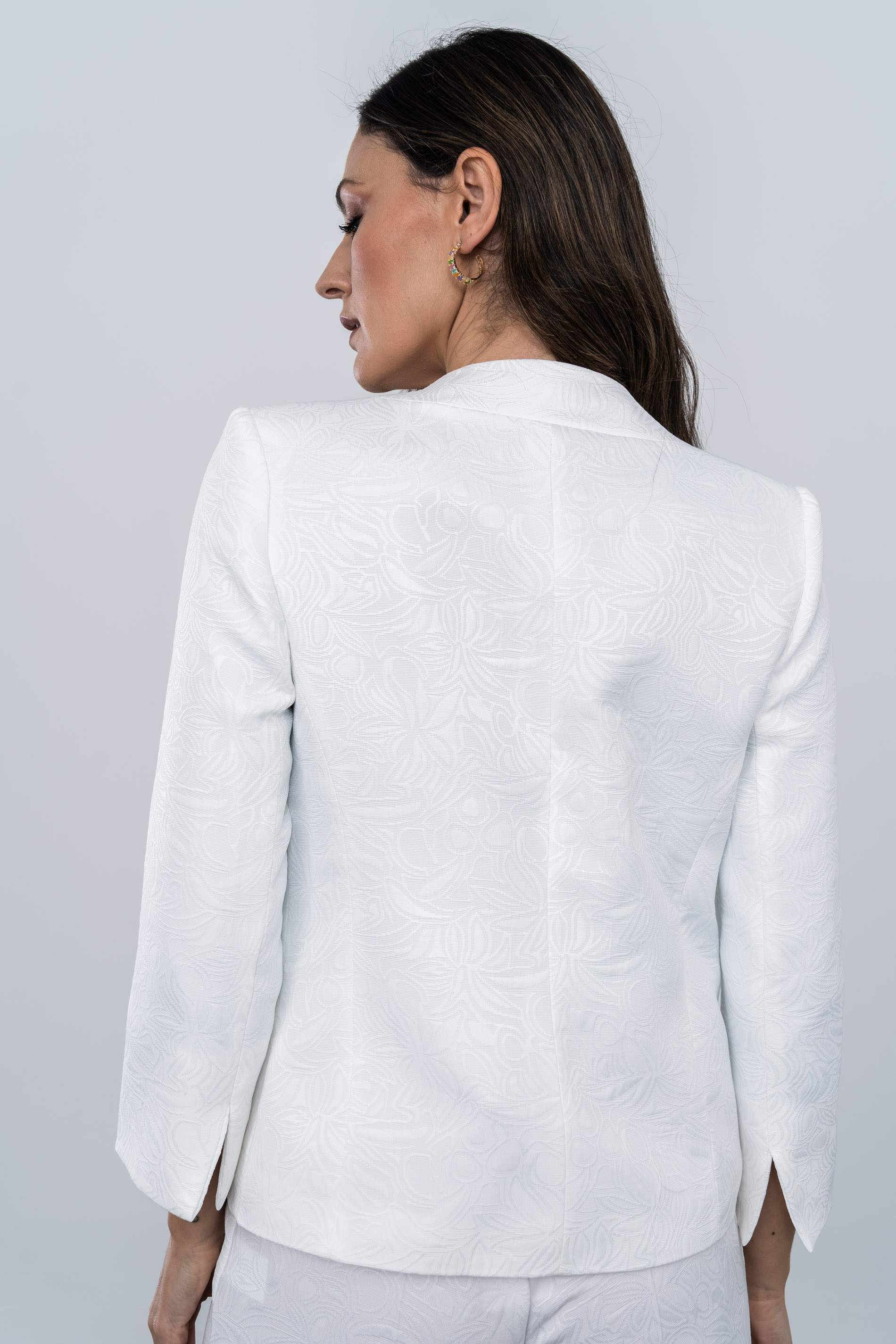 CHAQUETA JACQUARD BOTONES 