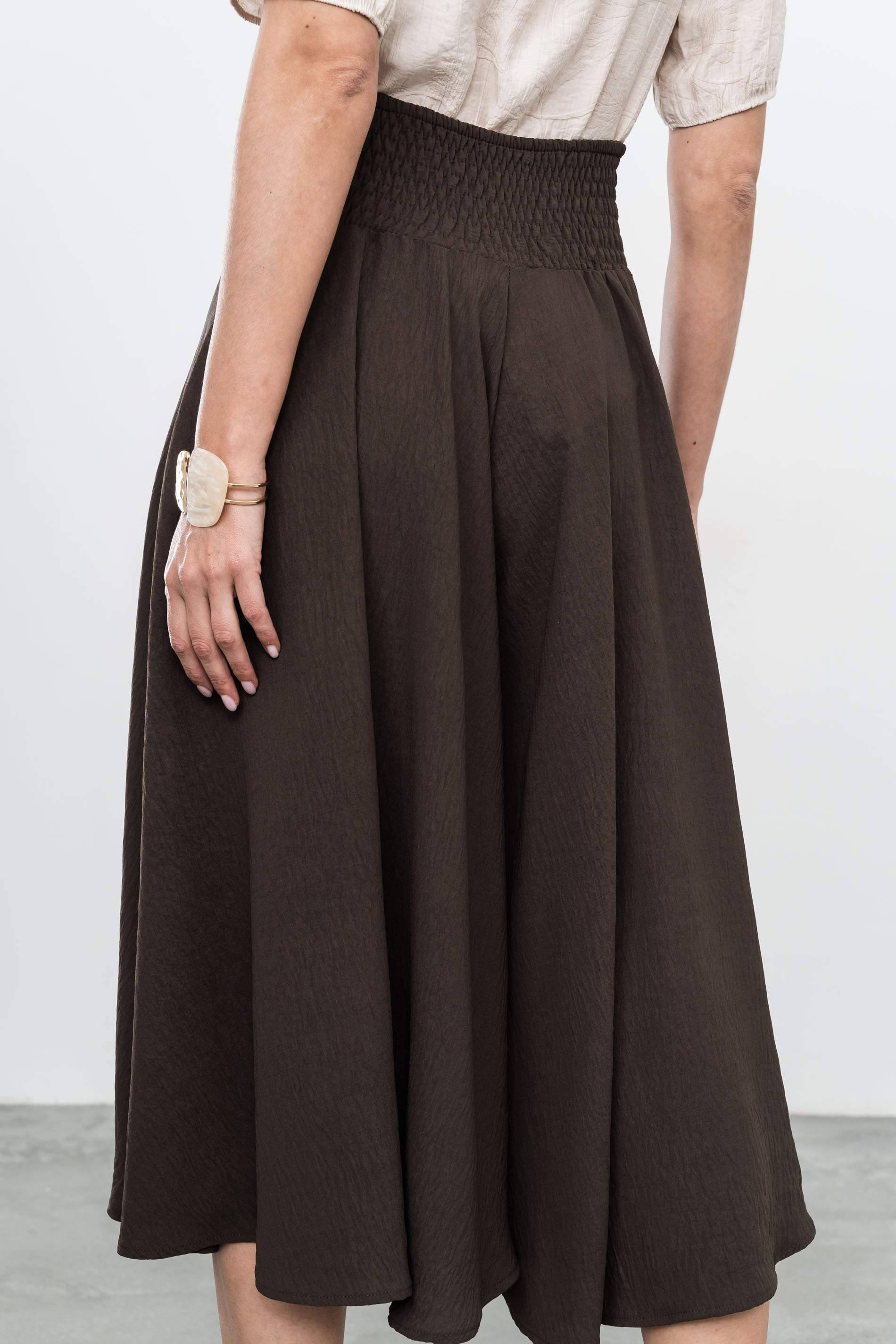 FALDA PANTALÓN TEXTURA CHOCOLATE