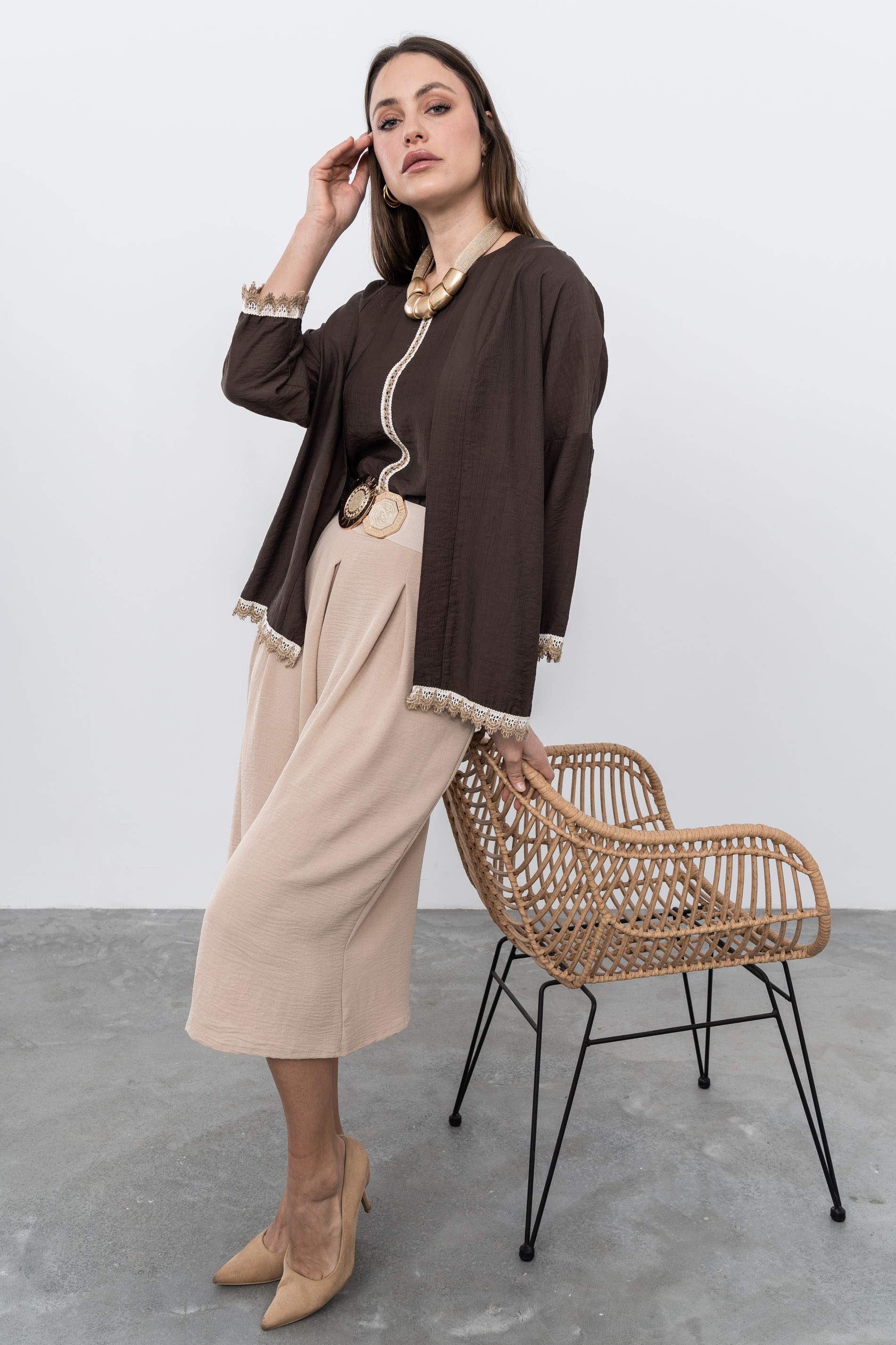 FALDA PANTALÓN TABLAS ARENA