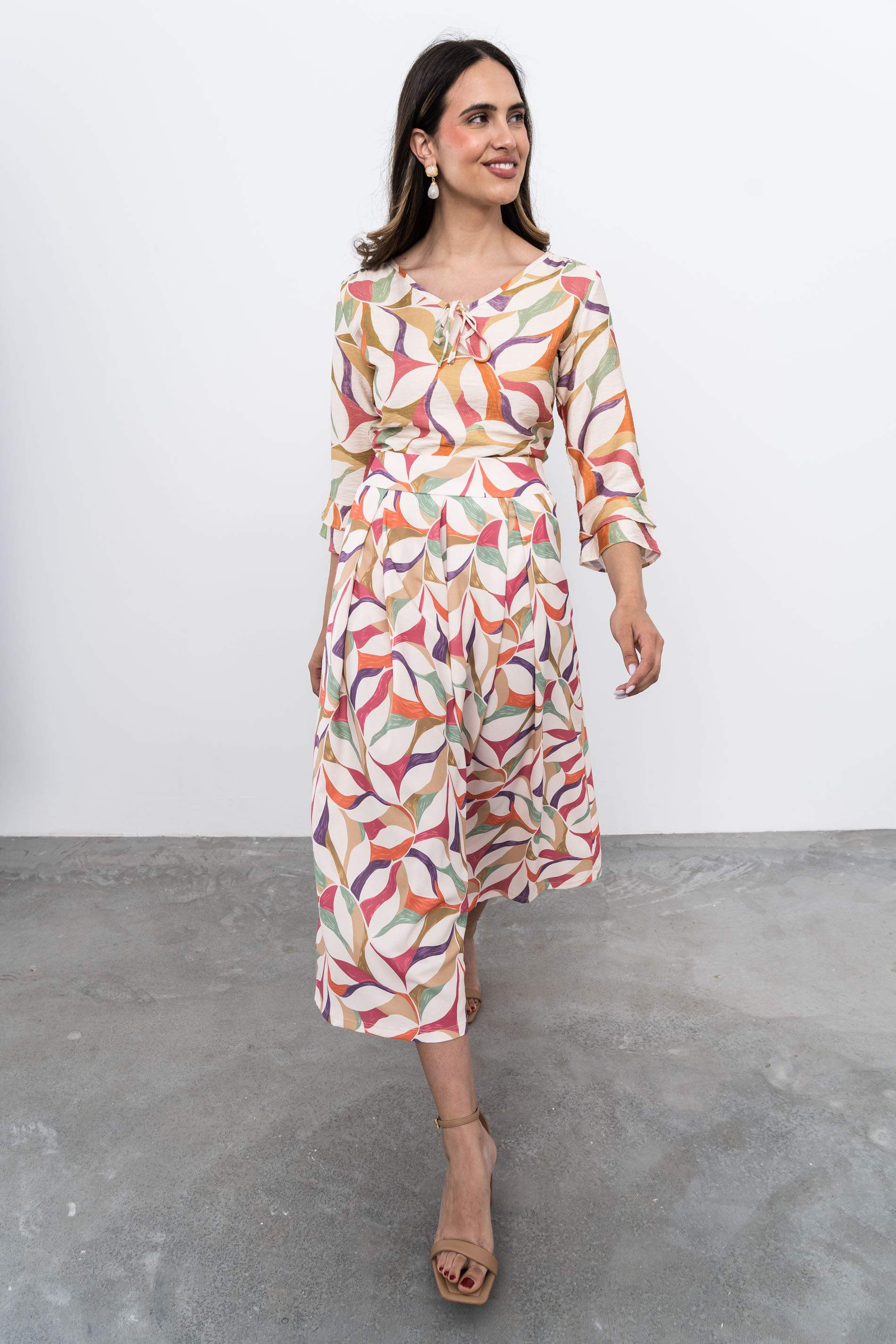 BLUSA LAZADA ESTAMPADO COMBINADO FUCSIA