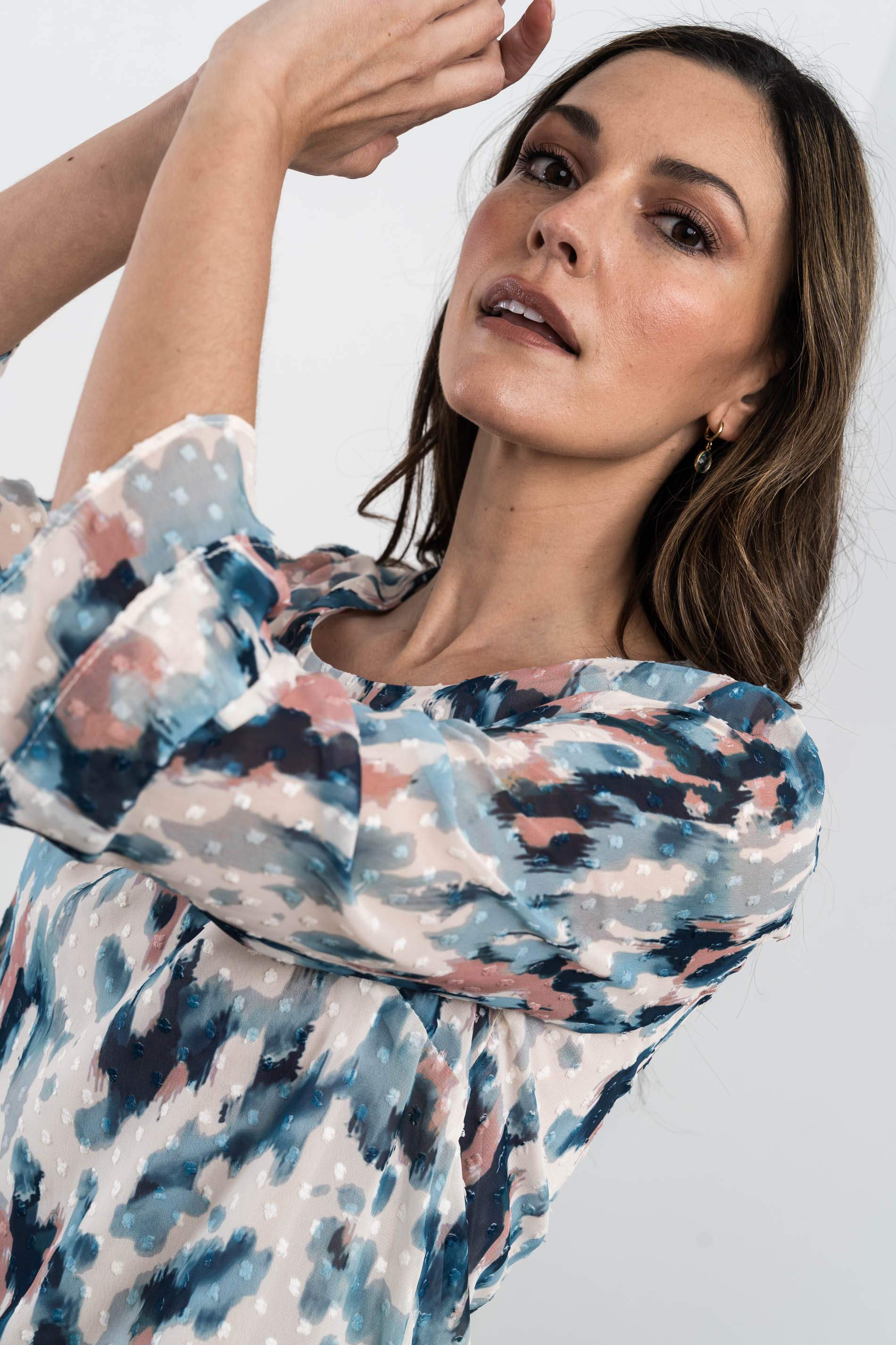 BLUSA DOBLE CAPA PLUMETI