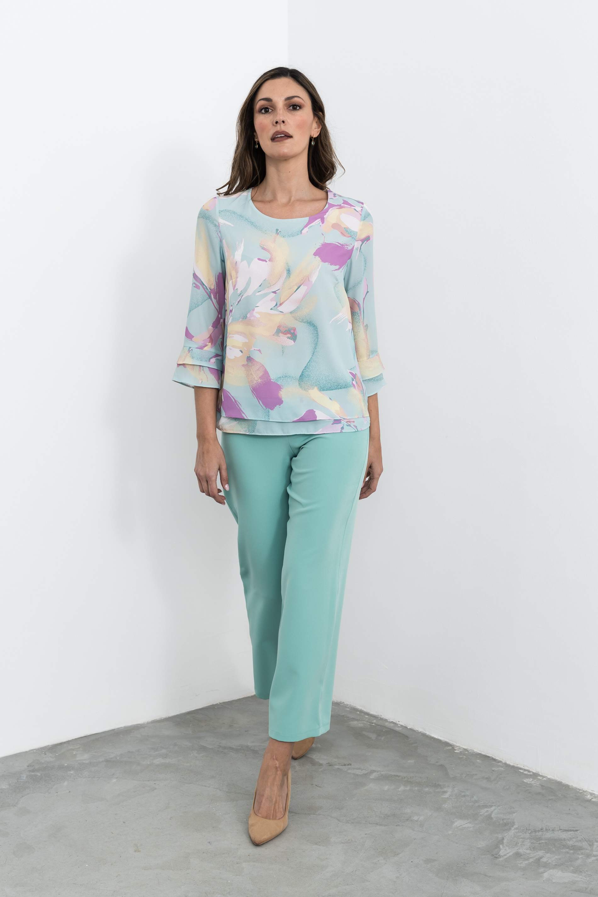 BLUSA DOBLE CAPA ESTAMPADO