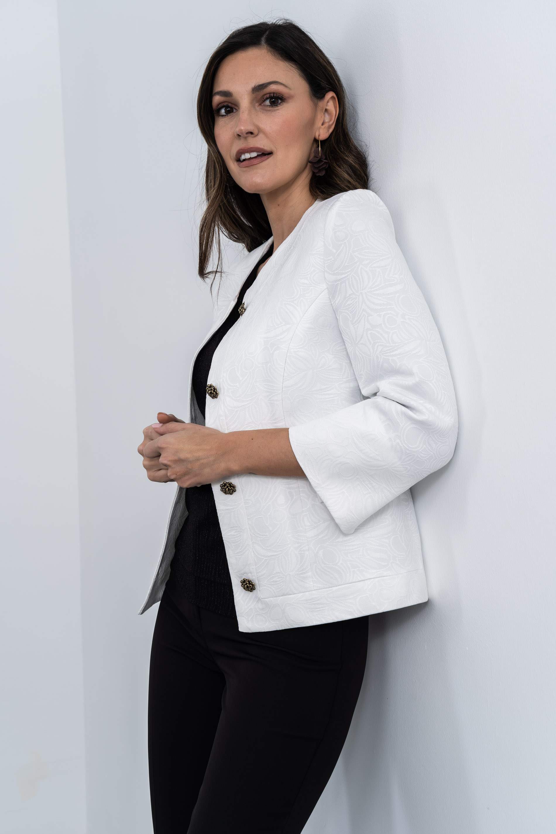 TOP RECOGIDO LUREX NEGRO