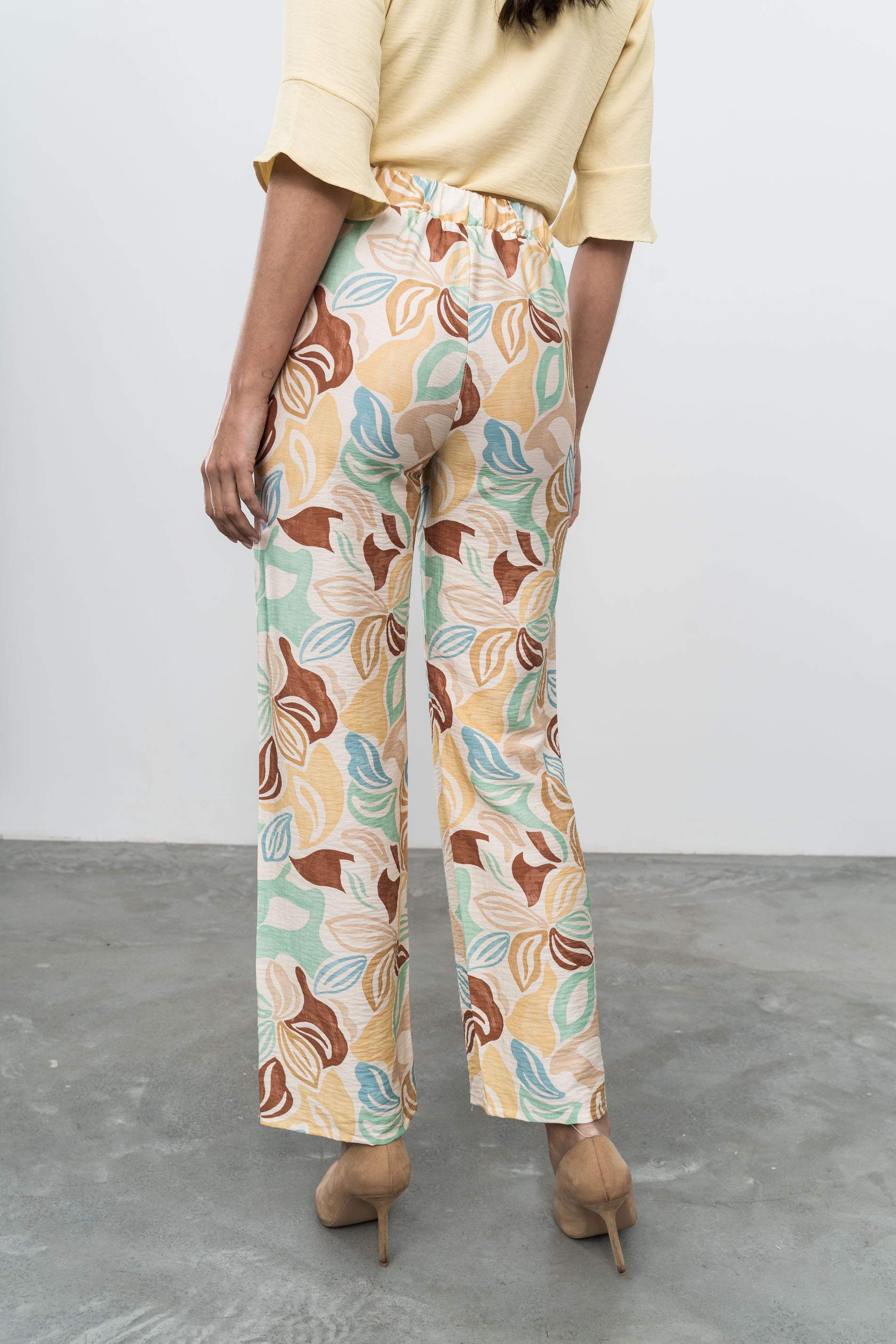 PANTALÓN HOJAS COLORES