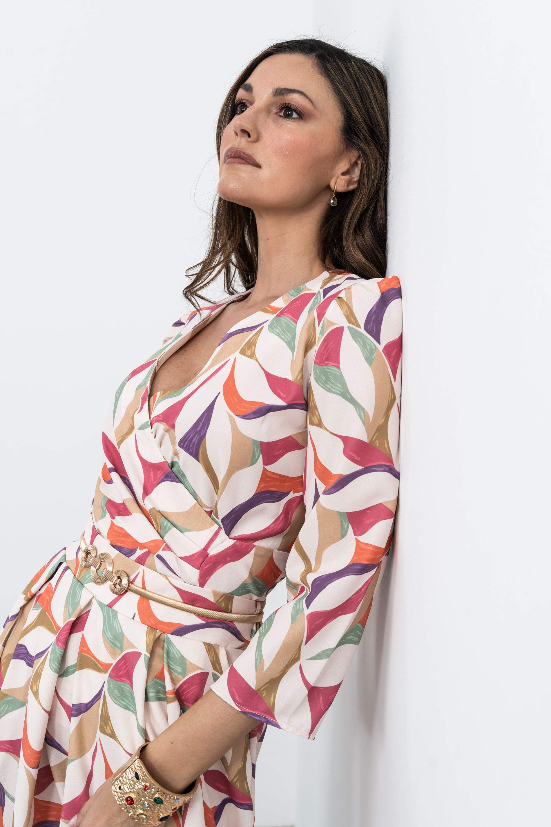 FALDA TABLAS HOJAS COLORES