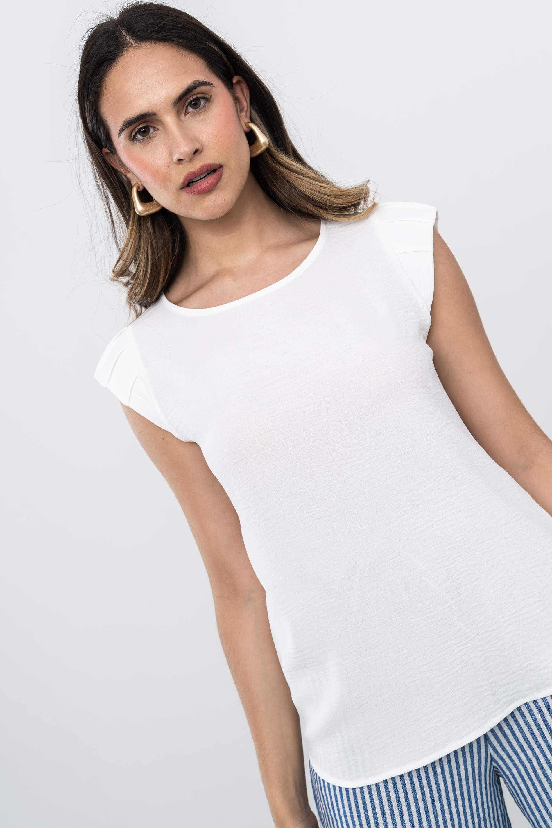 BLUSA TABLITAS HOMBRO