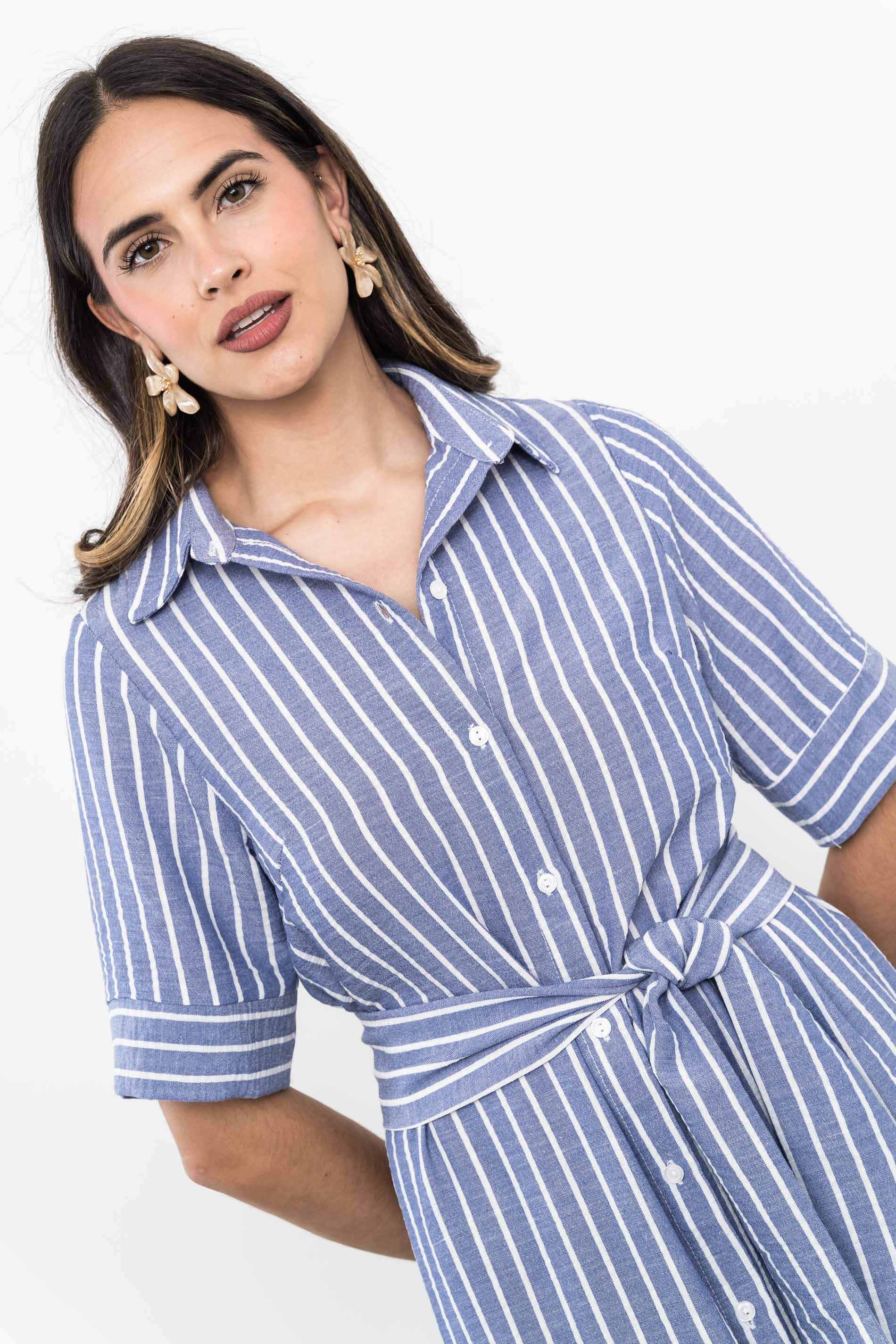 VESTIDO CAMISERO RAYAS