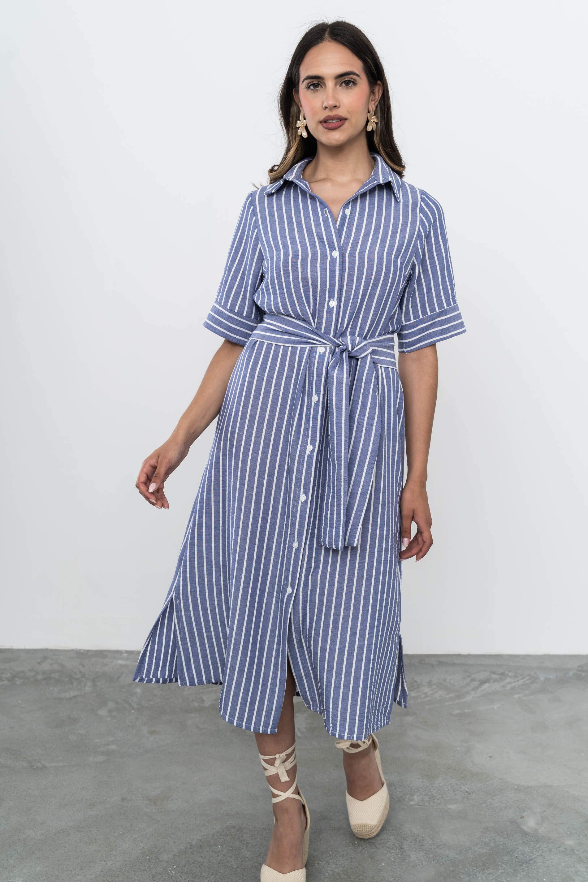 VESTIDO CAMISERO RAYAS