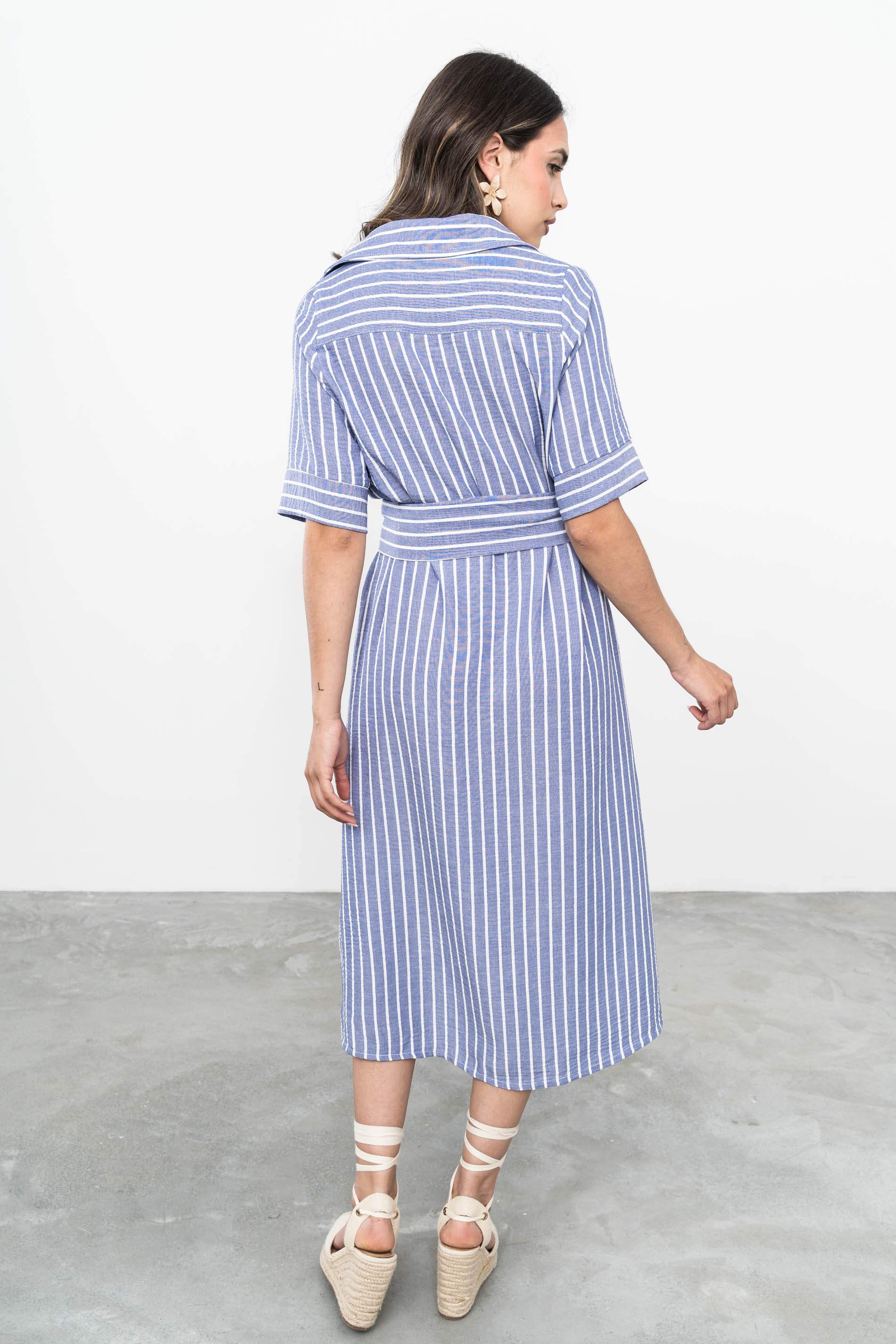 VESTIDO CAMISERO RAYAS