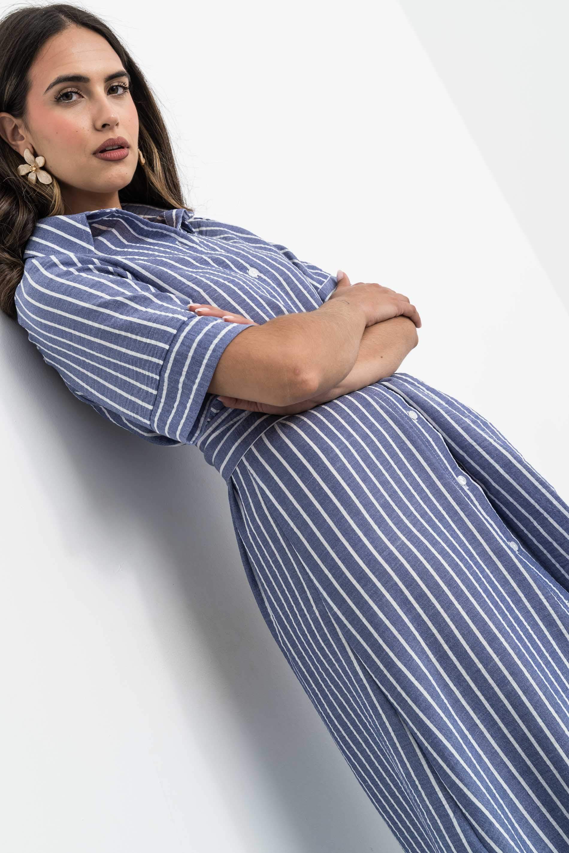 VESTIDO CAMISERO RAYAS