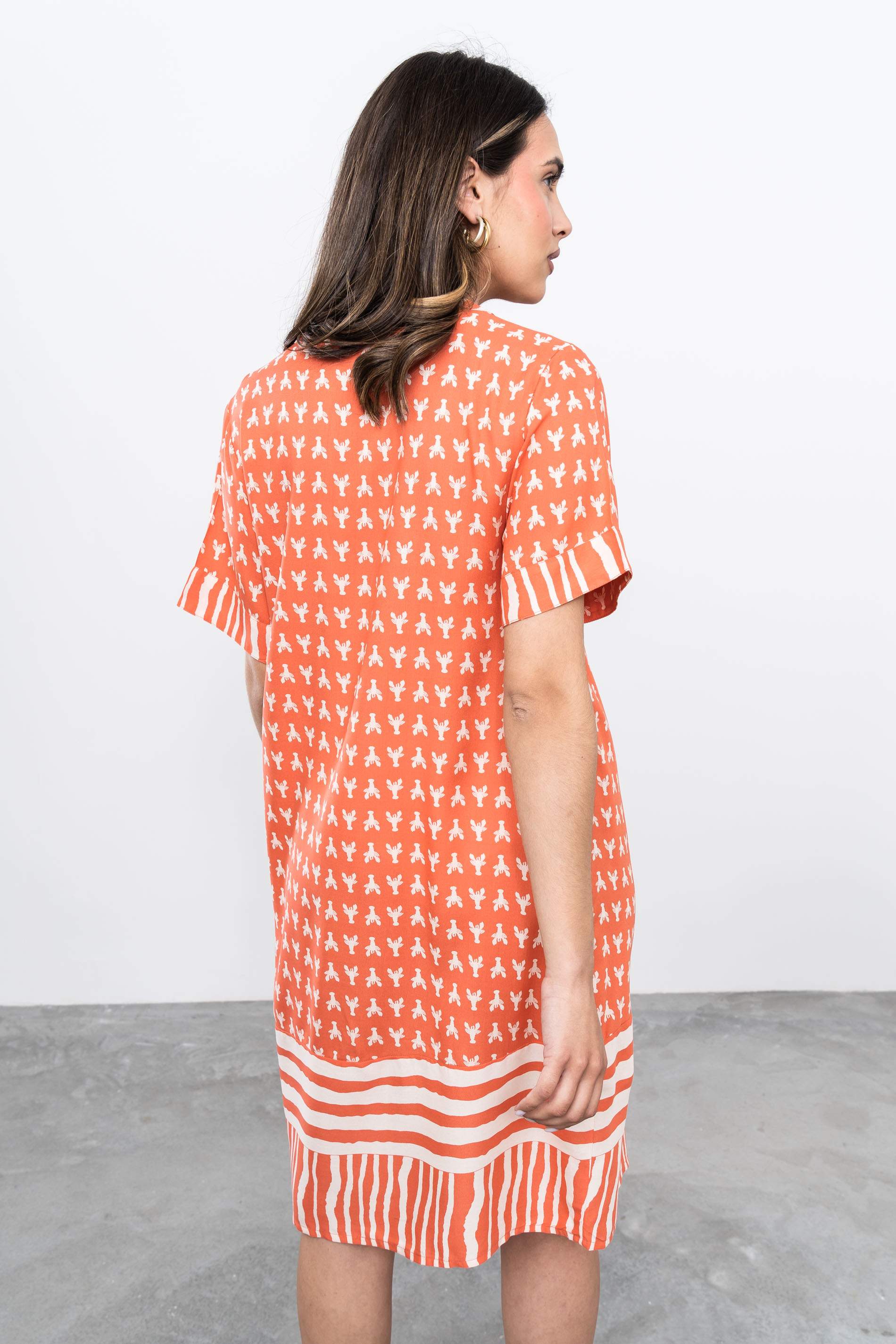 VESTIDO COMBINADO LANGOSTAS