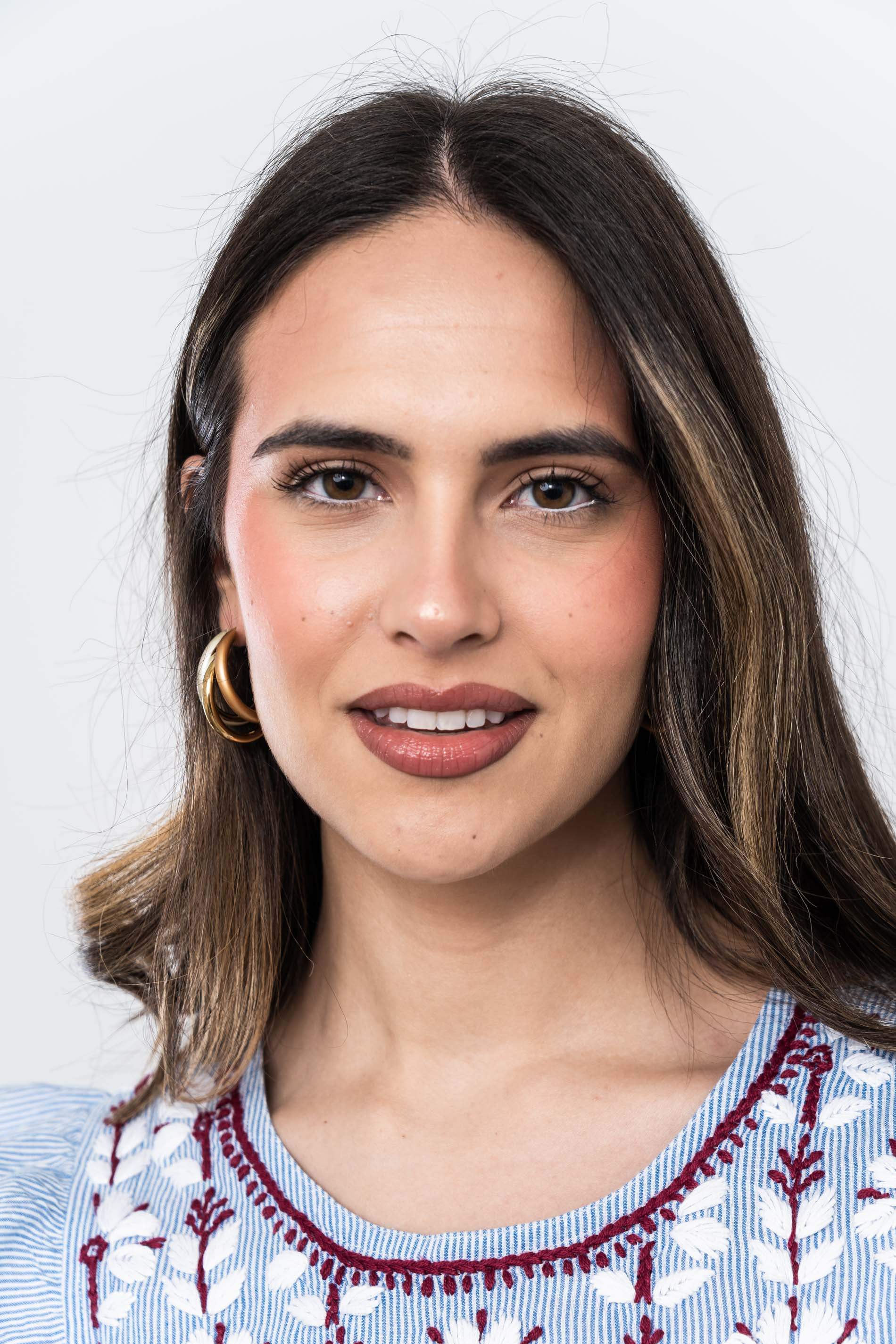 VESTIDO RAYAS BORDADO COMBINADO