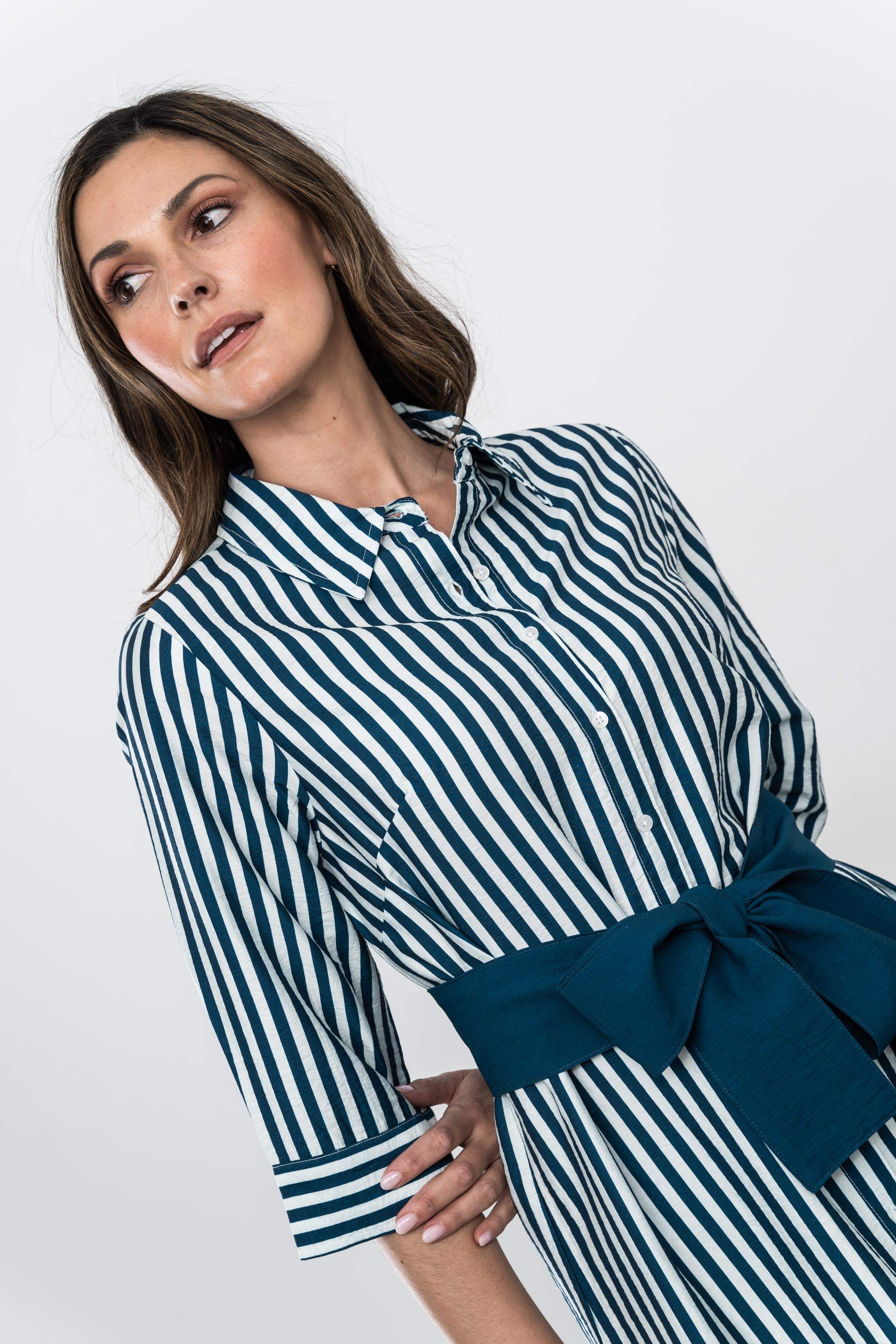 VESTIDO CAMISERO RAYAS