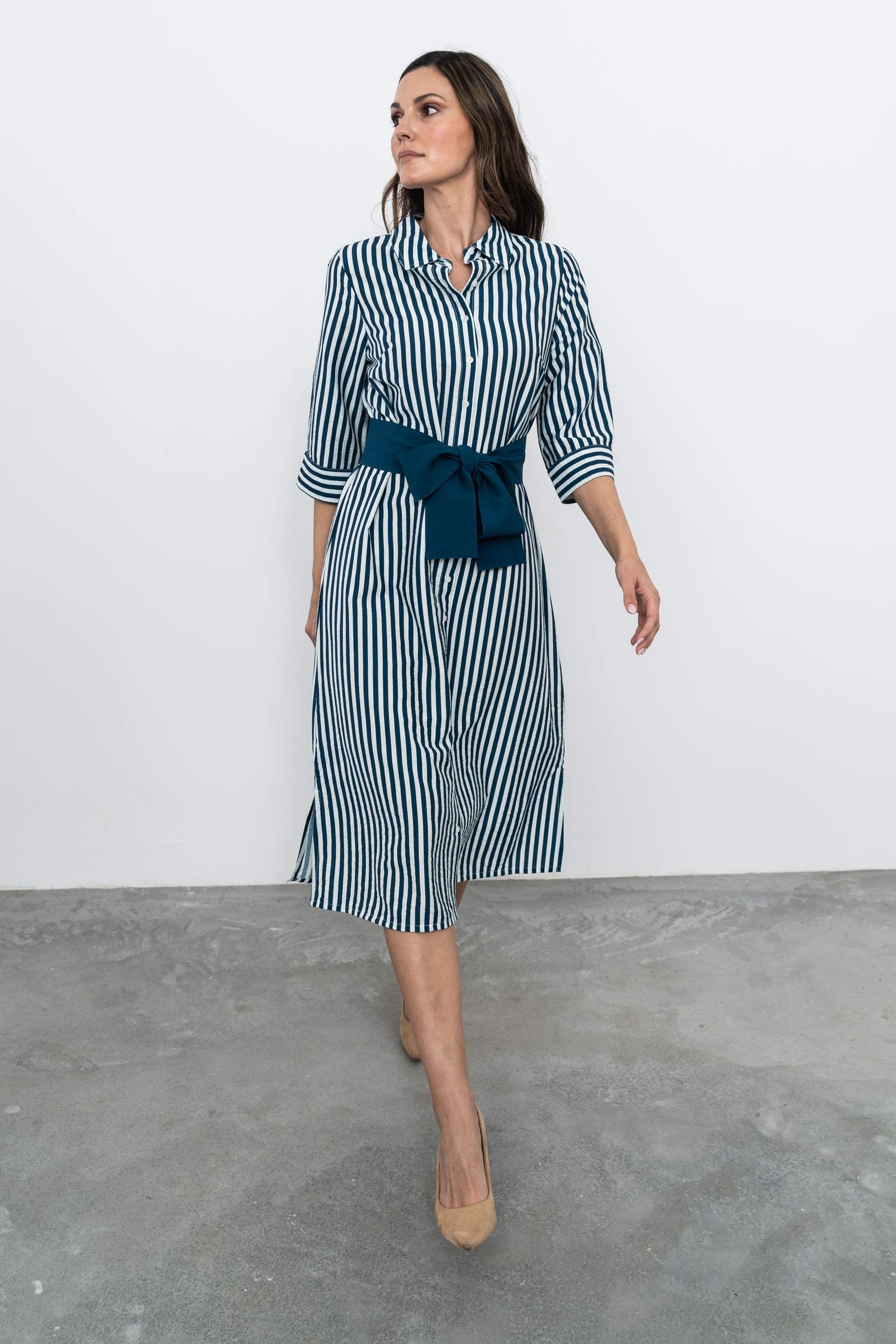 VESTIDO CAMISERO RAYAS