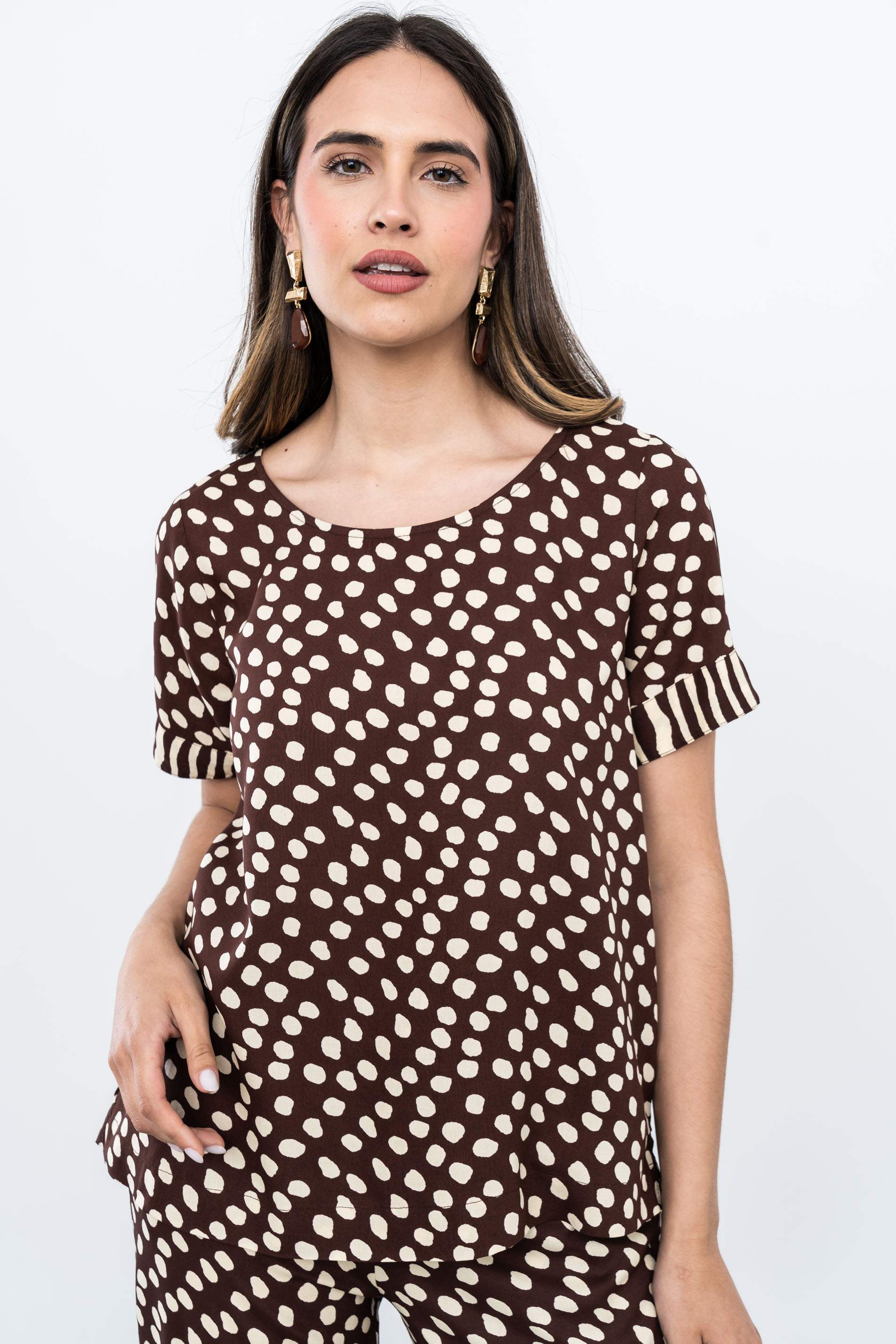 BLUSA TOPOS COMBINADA