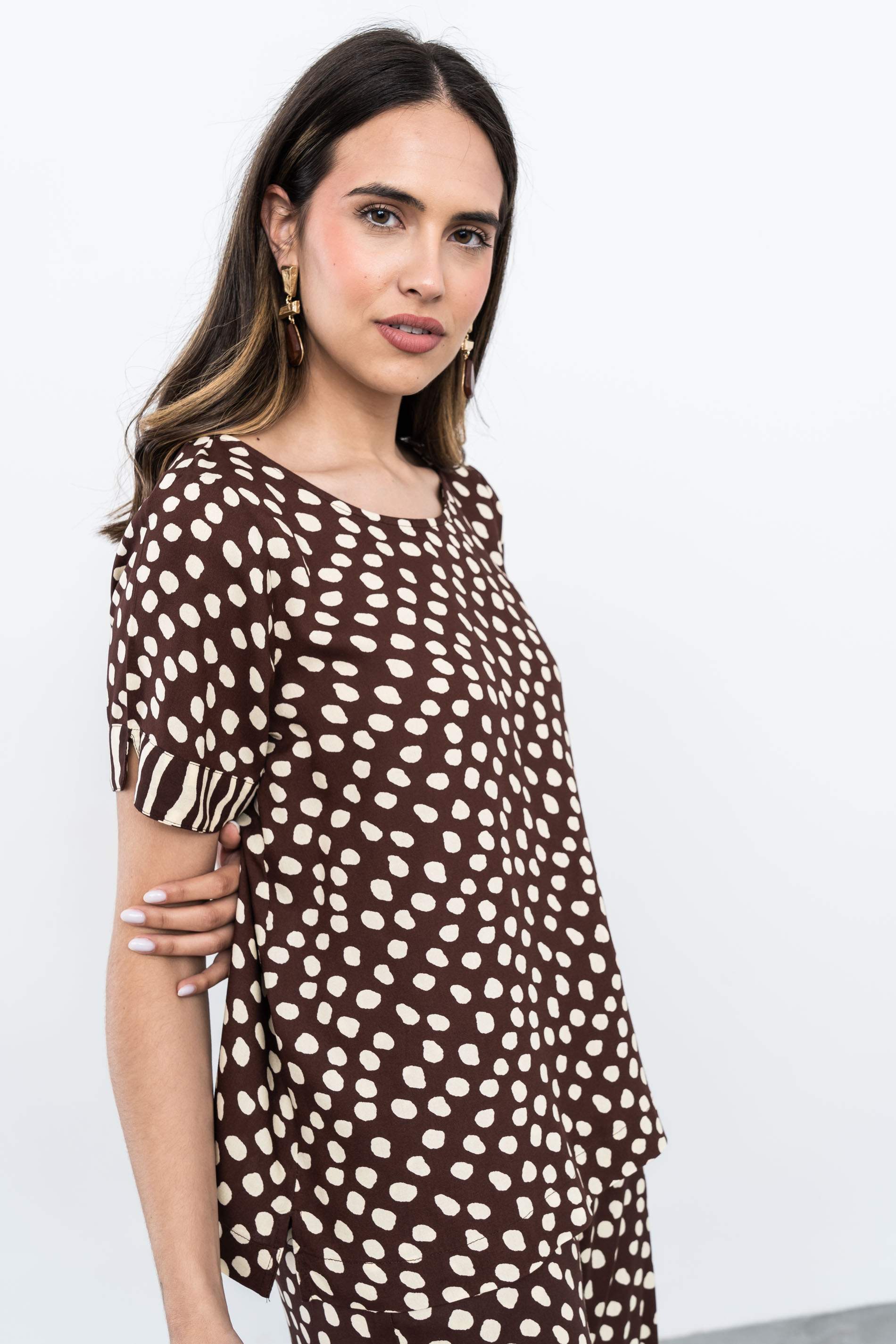 BLUSA TOPOS COMBINADA