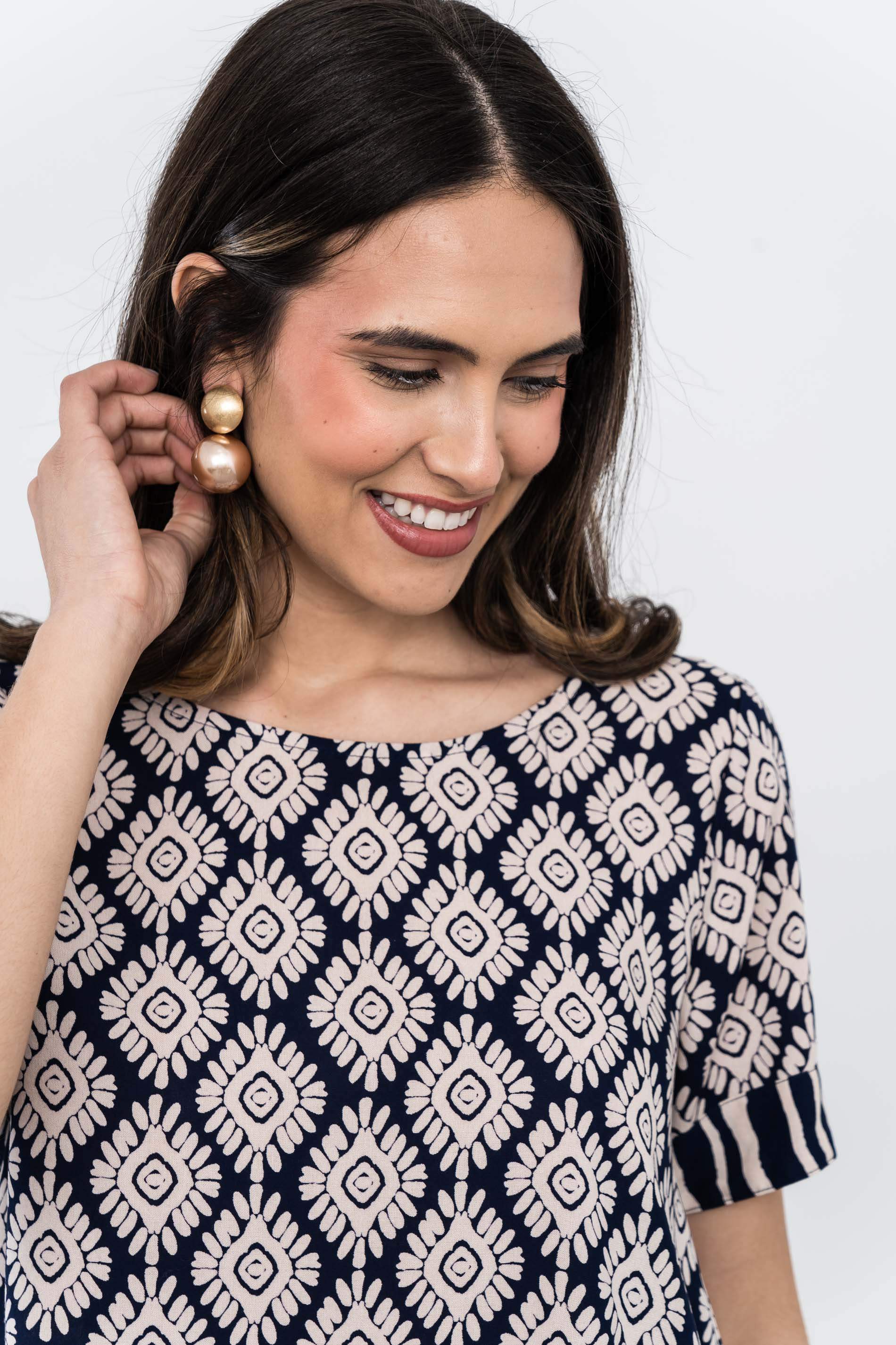 BLUSA AZTECA COMBINADA