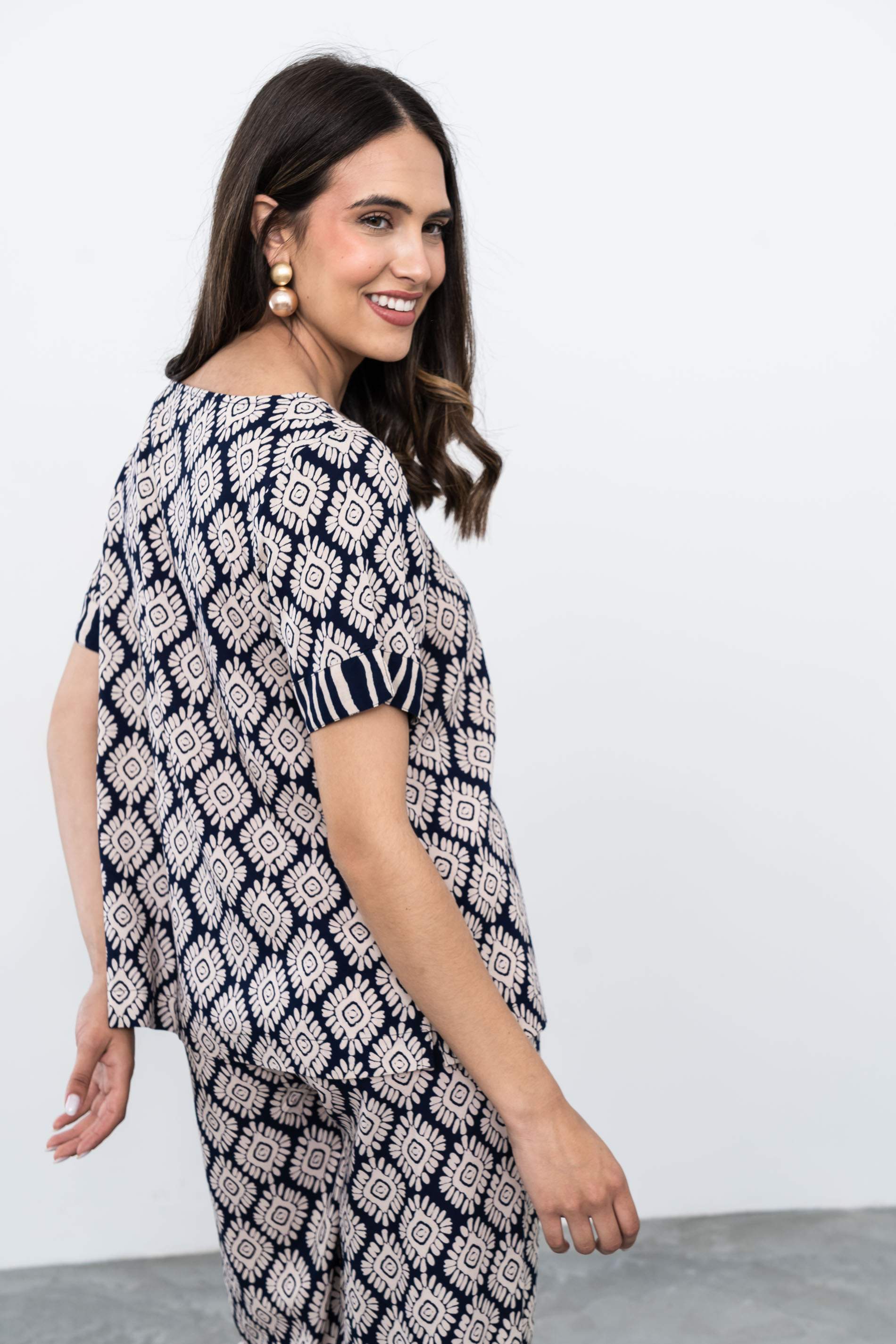 BLUSA AZTECA COMBINADA