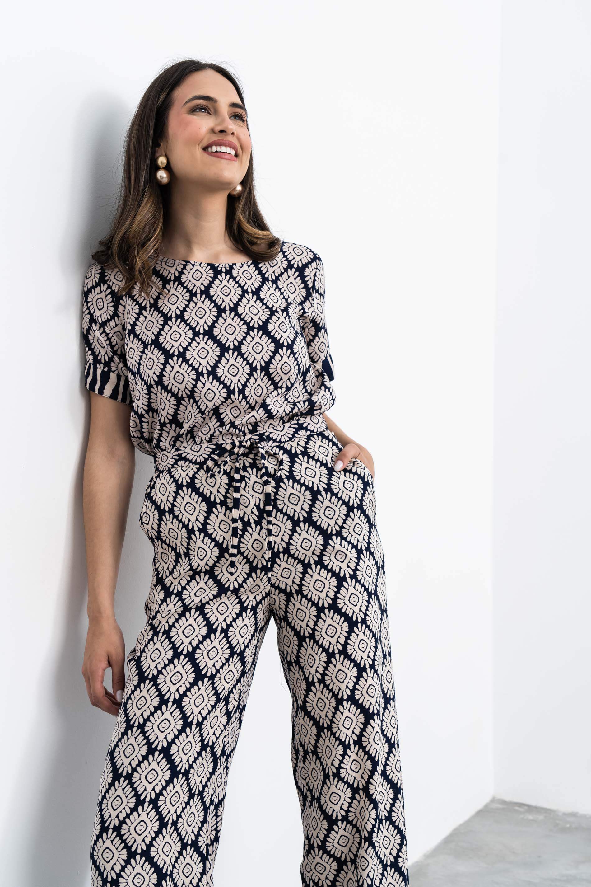 BLUSA AZTECA COMBINADA