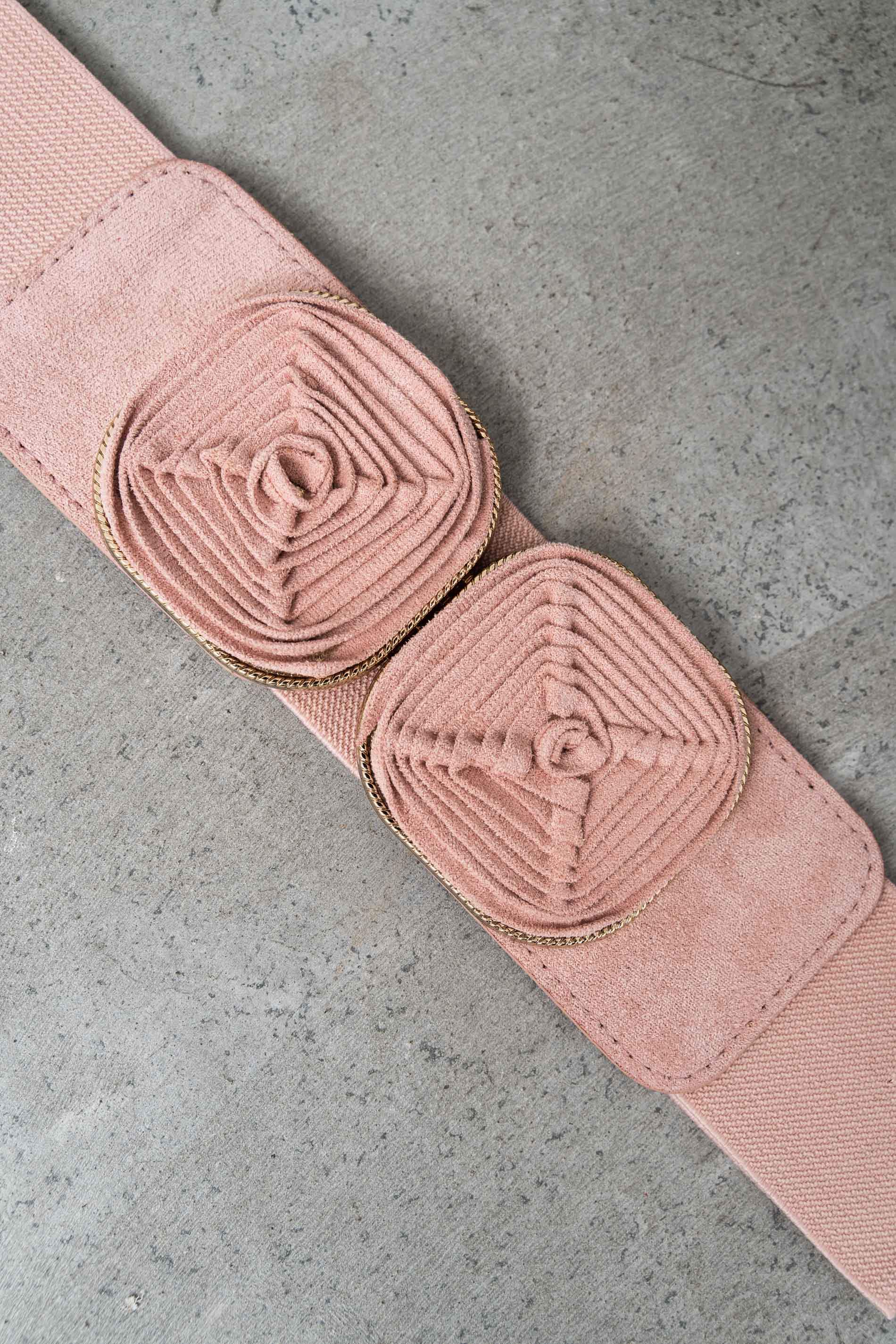 CINTURÓN ELÁSTICO FLOR NUDE