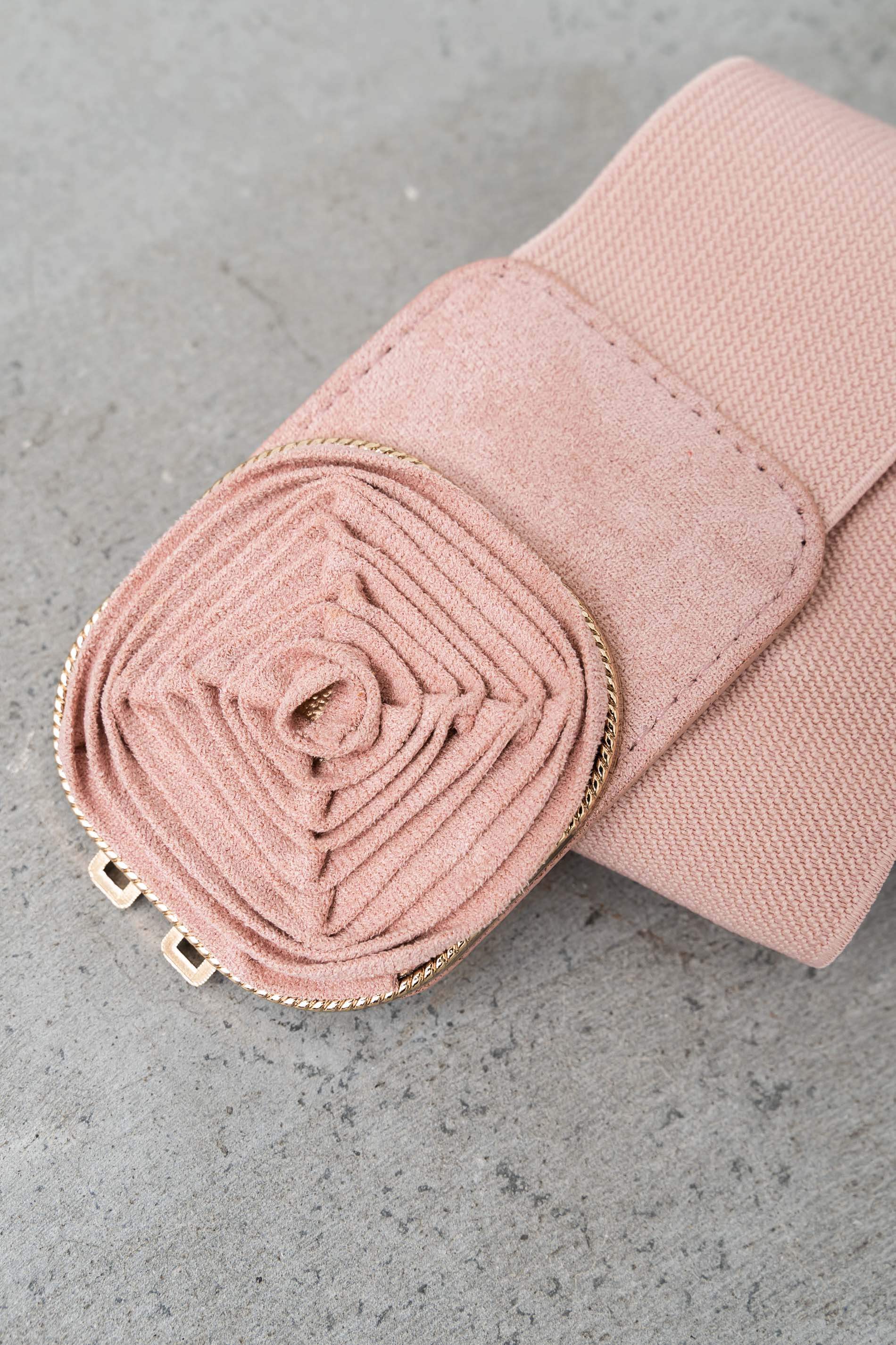 CINTURÓN ELÁSTICO FLOR NUDE