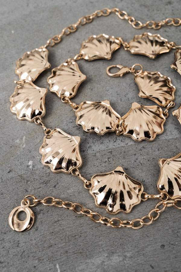 CINTURÓN CADENA CONCHA