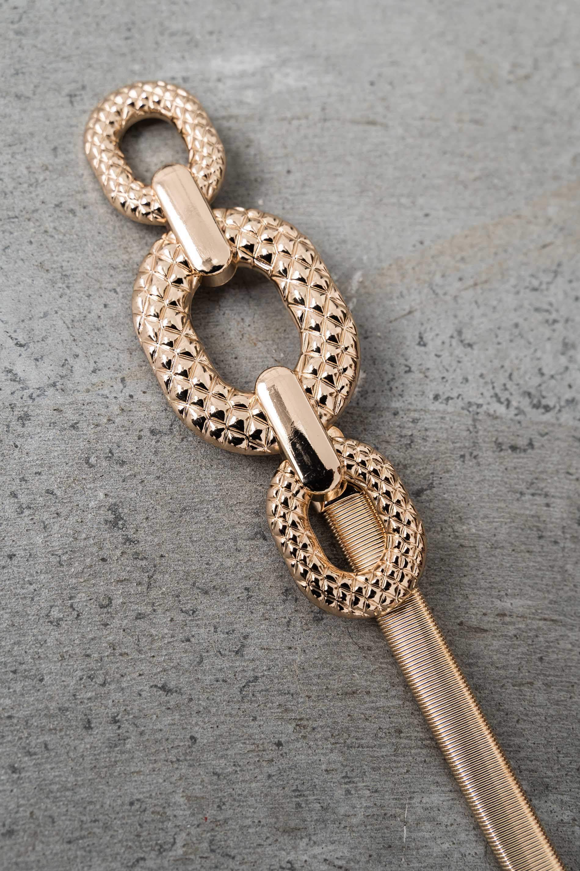 CINTURÓN ELÁSTICO HEBILLA TEXTURA