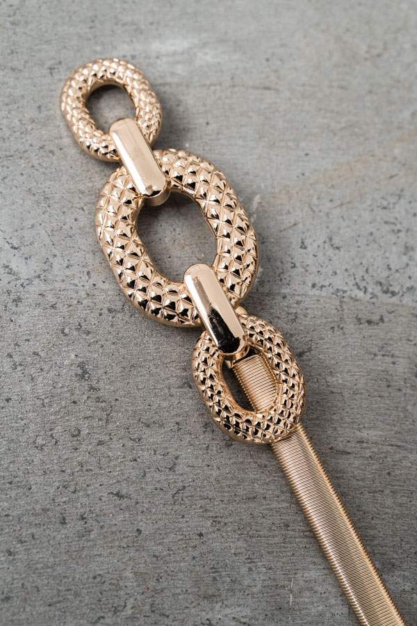 CINTURÓN ELÁSTICO HEBILLA TEXTURA