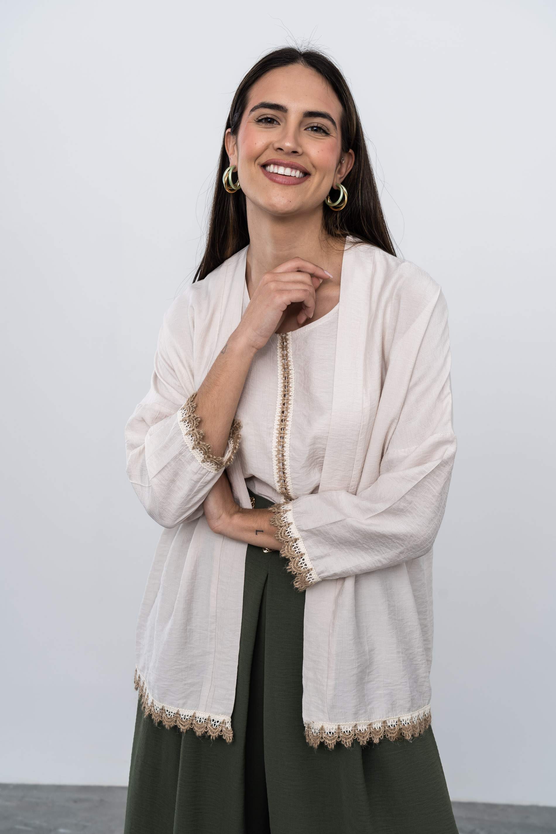 KIMONO DETALLE CUERDA BEIGE