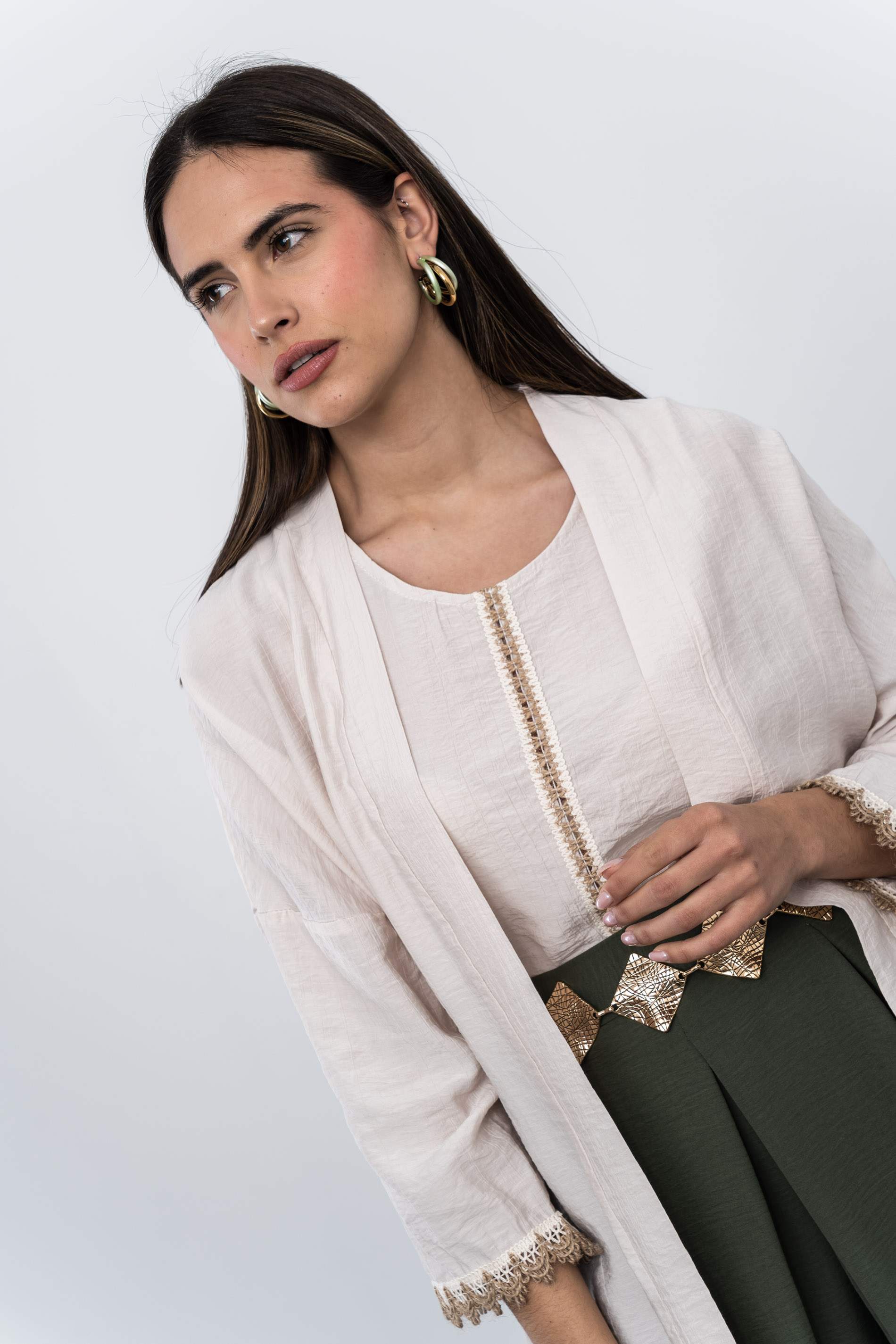 KIMONO DETALLE CUERDA BEIGE