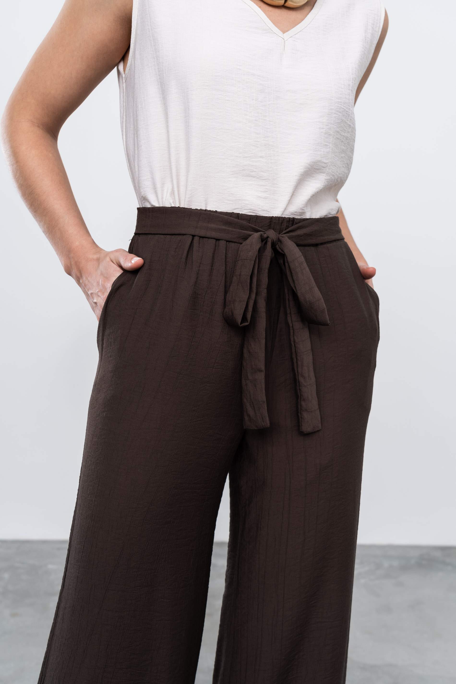 PANTALÓN ANCHO CHOCOLATE