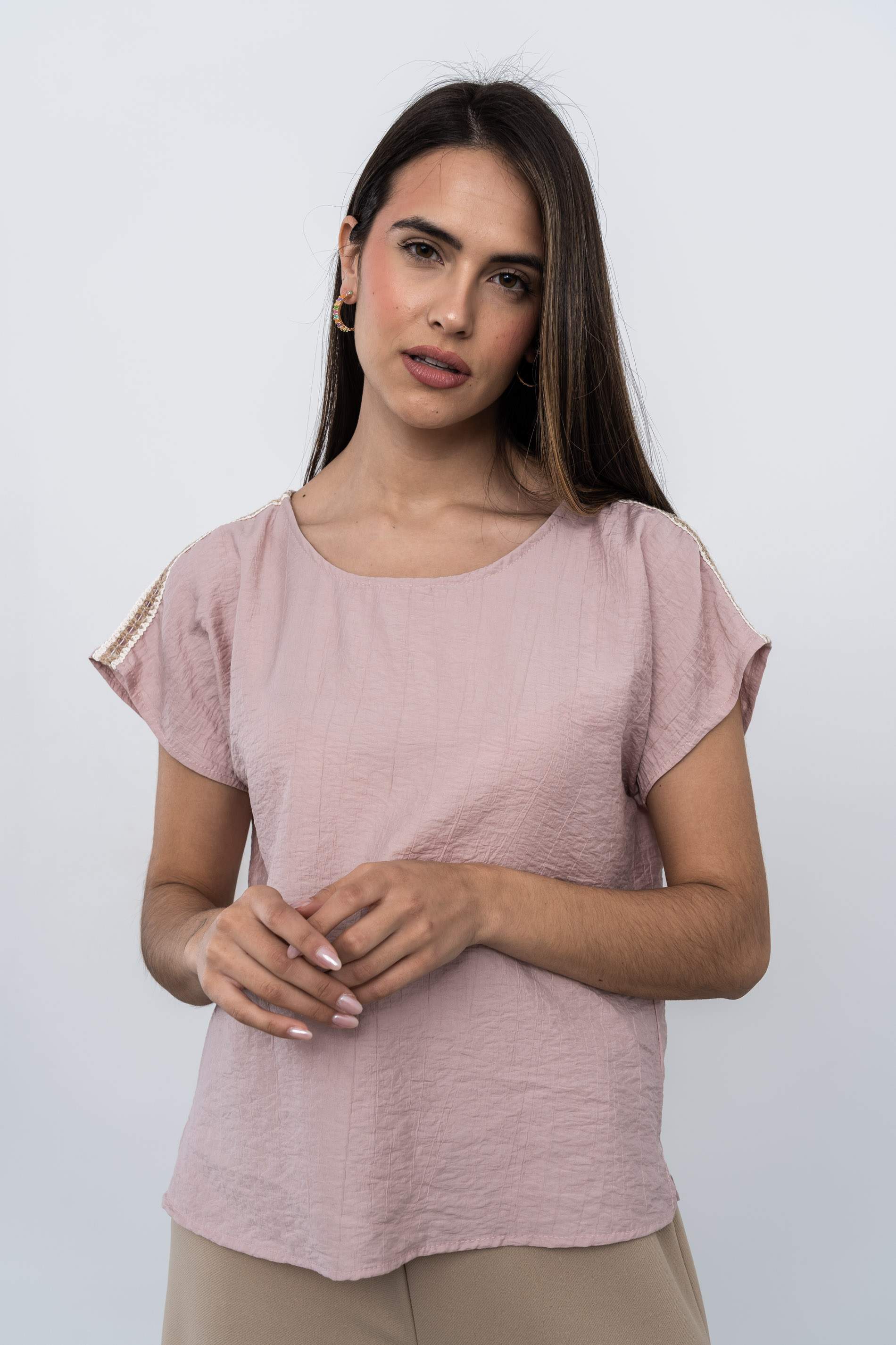 BLUSA DETALLE CUERDA NUDE