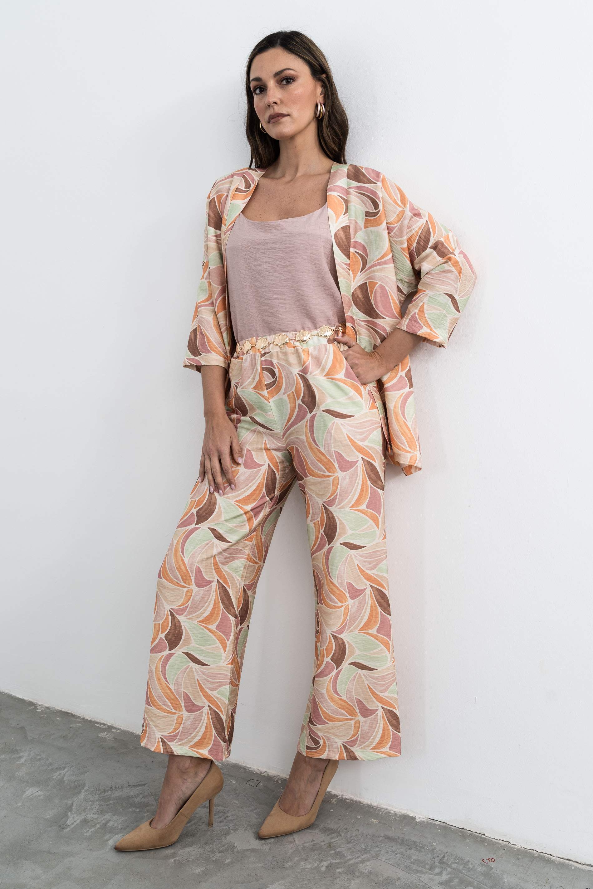 PANTALÓN HOJAS GEOMÉTRICOS