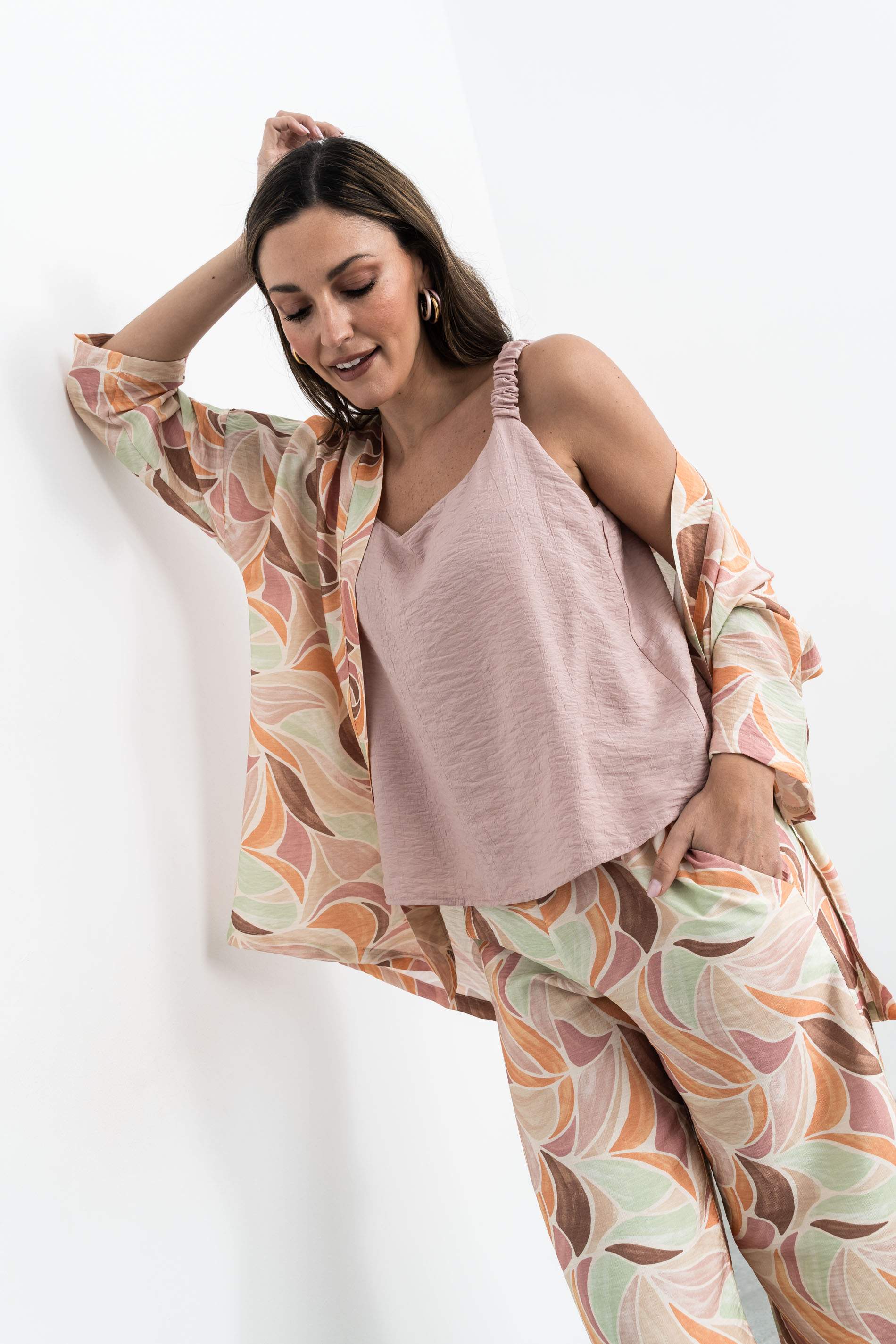 PANTALÓN HOJAS GEOMÉTRICOS