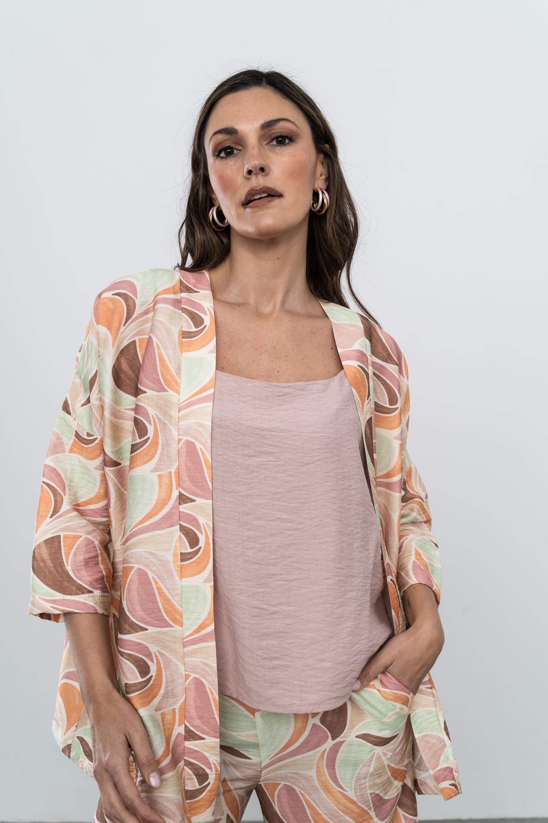 KIMONO HOJAS GEOMÉTRICOS