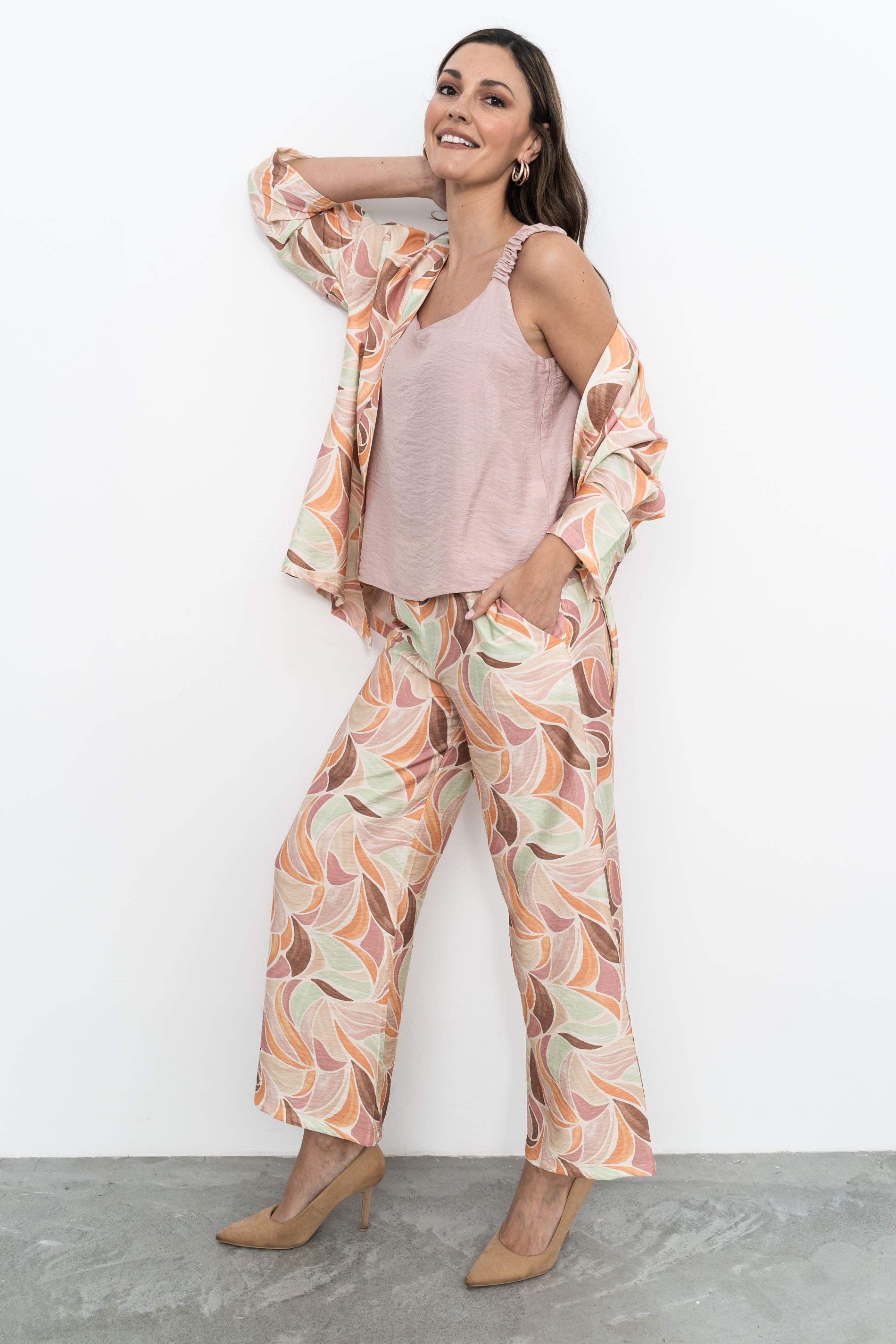 KIMONO HOJAS GEOMÉTRICOS