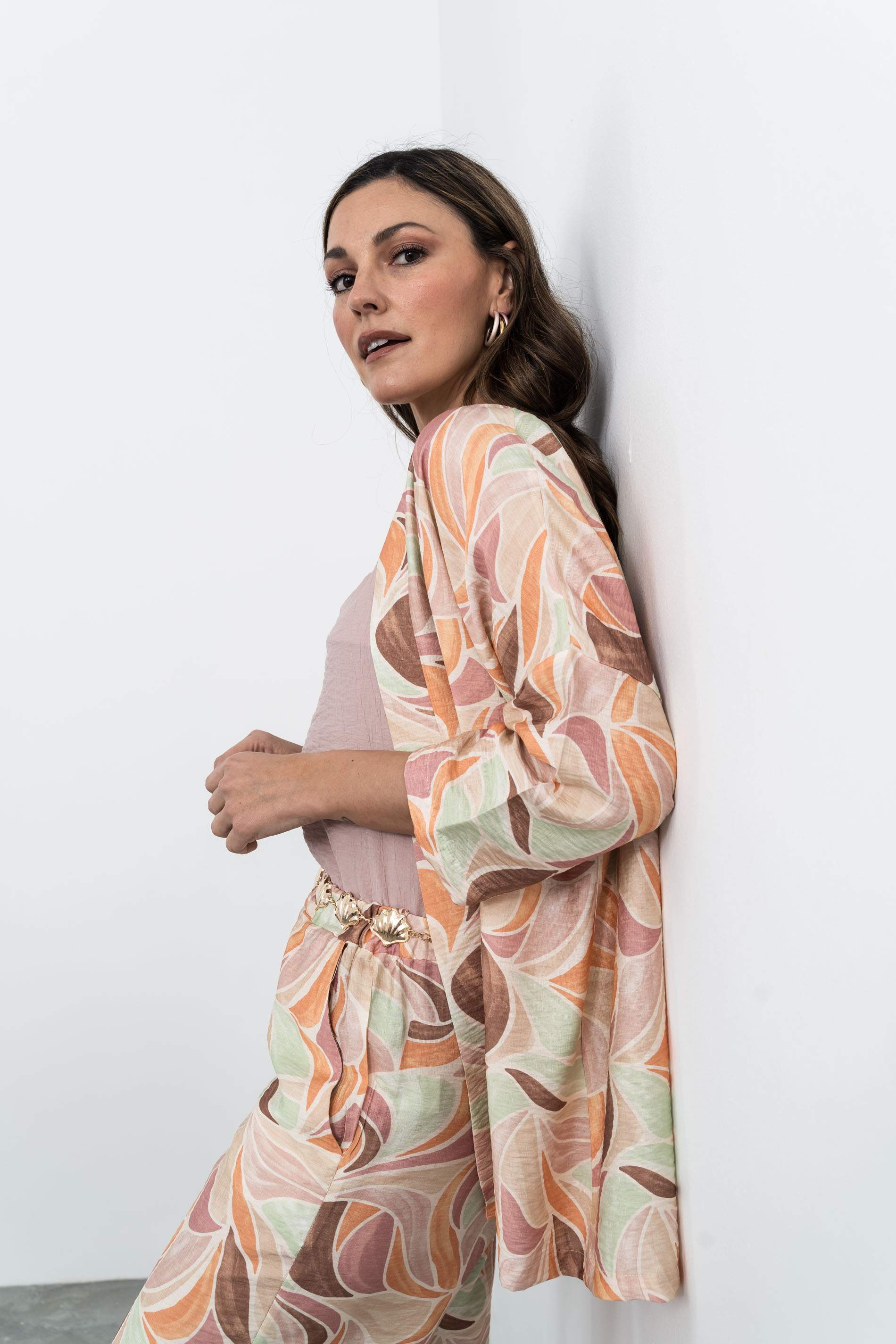 KIMONO HOJAS GEOMÉTRICOS