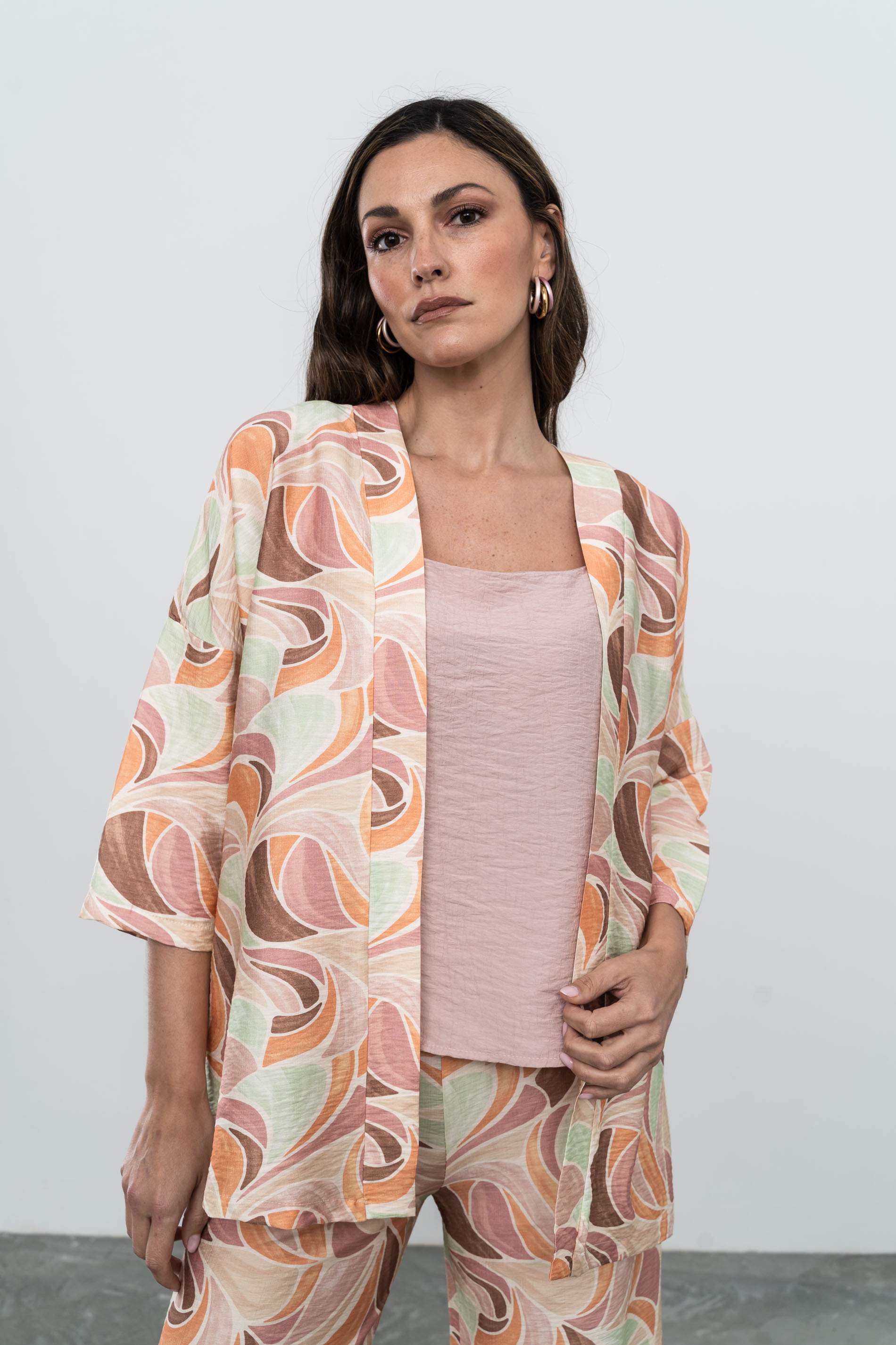 KIMONO HOJAS GEOMÉTRICOS