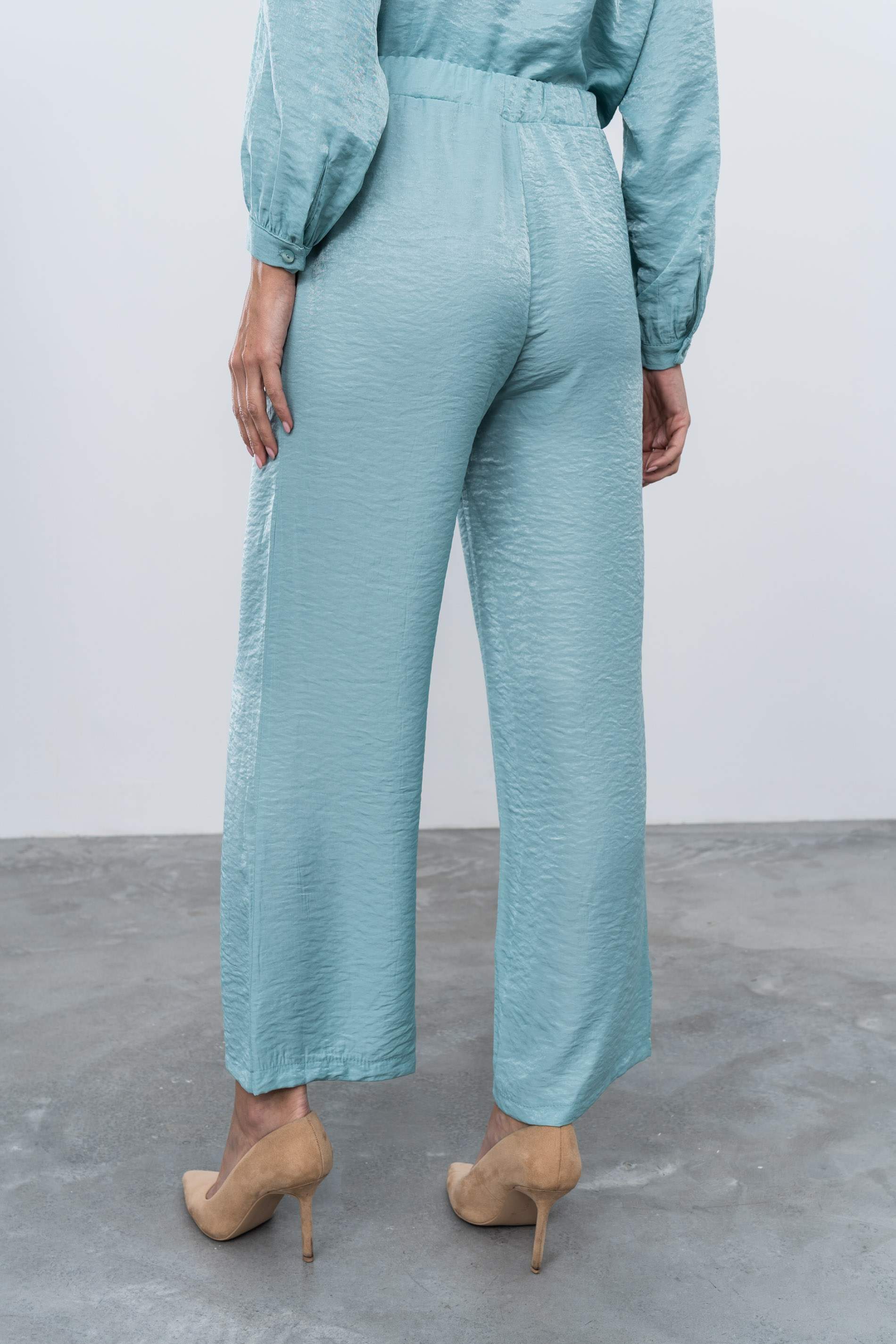 PANTALÓN ANCHO SATINADO AGUA