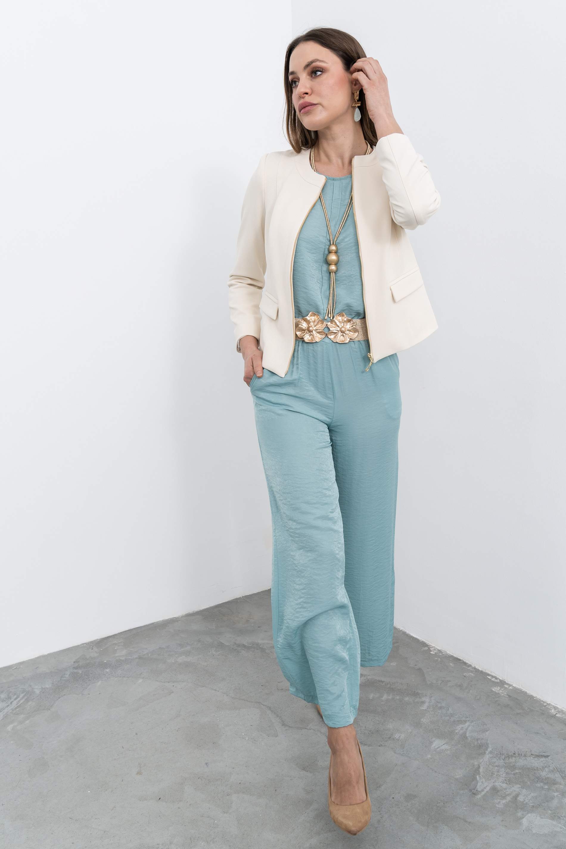 BLUSA NERVIO DECORATIVO AGUA