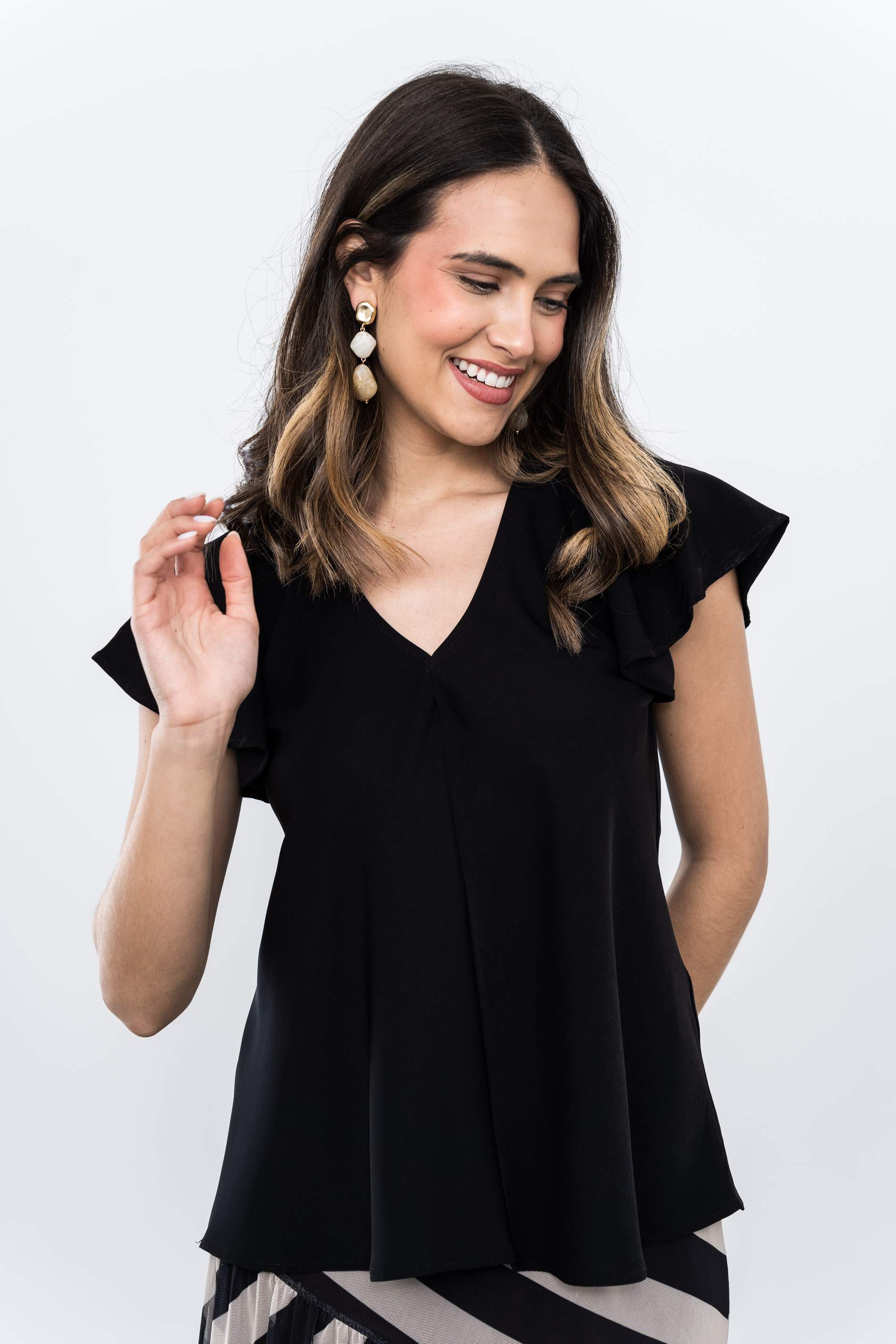 BLUSA PICO MANGA CAPAS