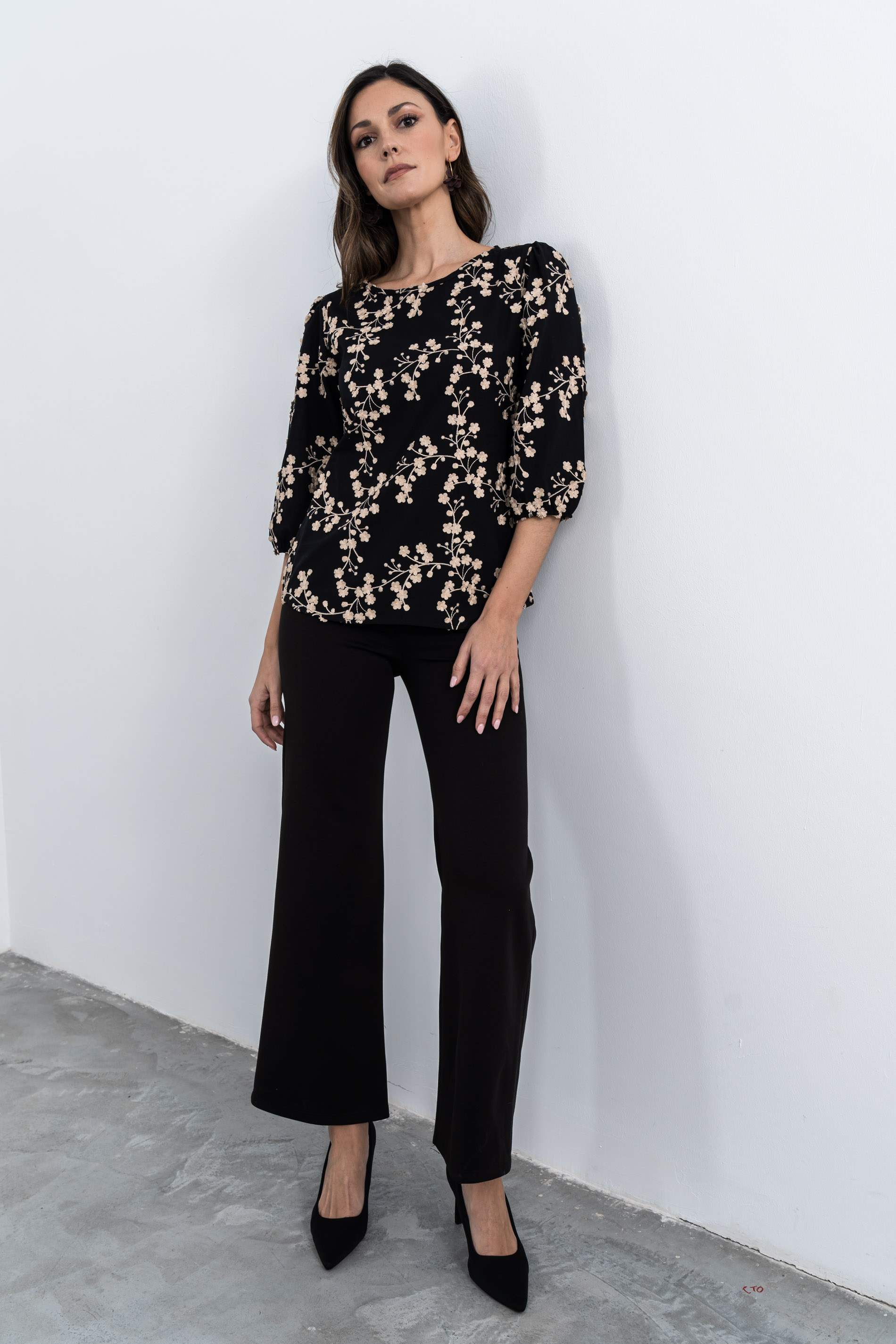 PANTALÓN RECTO NEGRO