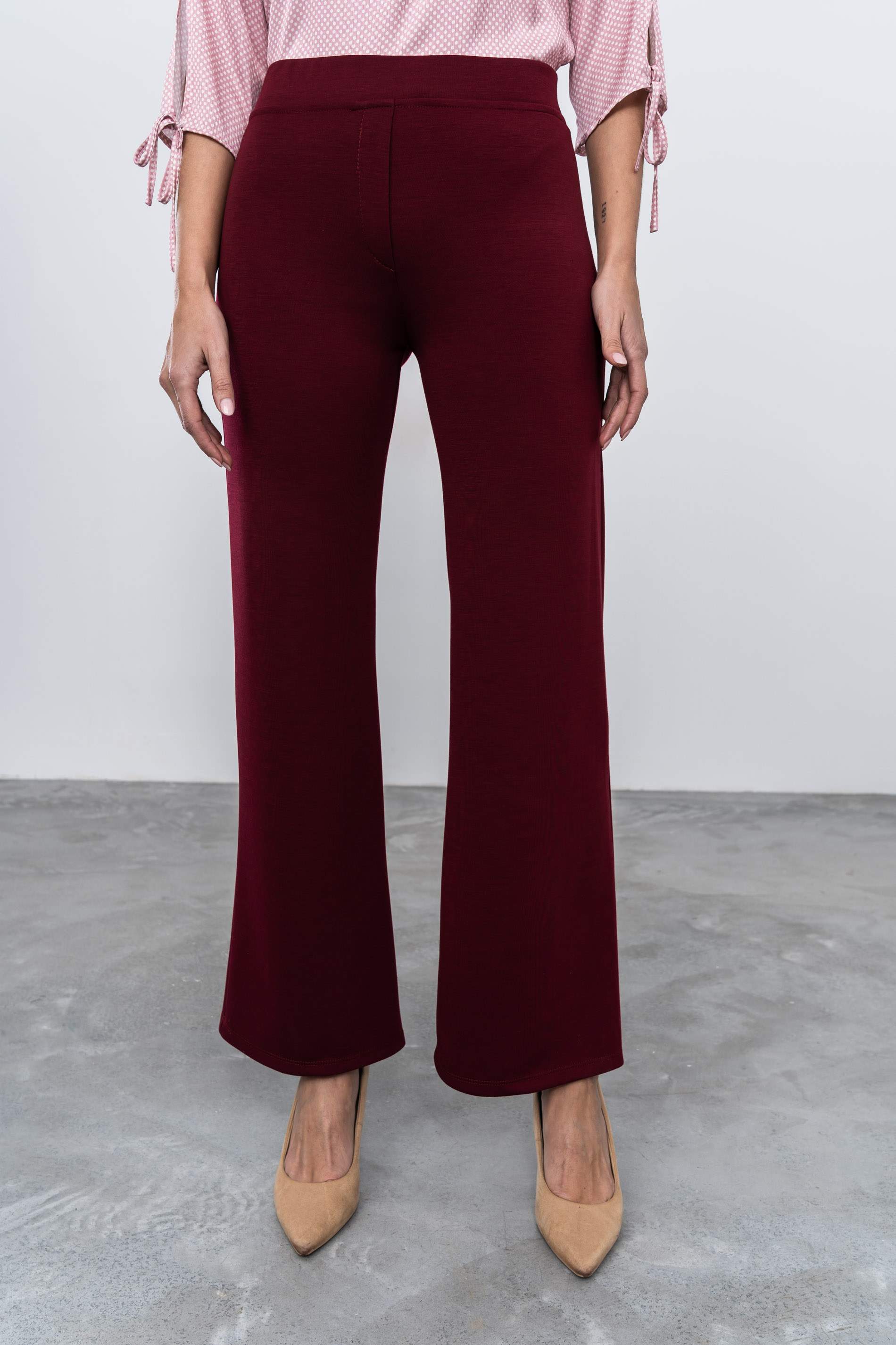 PANTALÓN RECTO BURDEOS