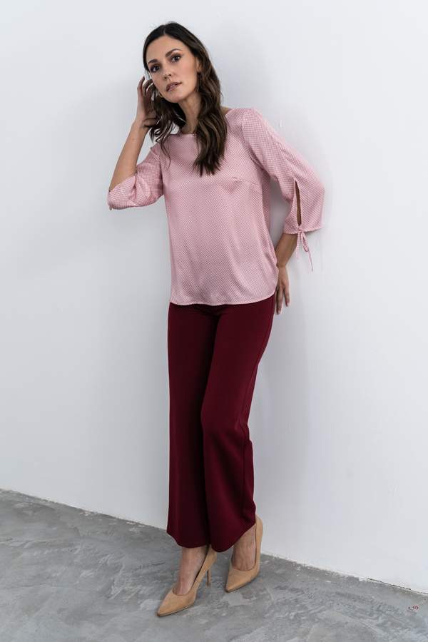 PANTALÓN RECTO BURDEOS