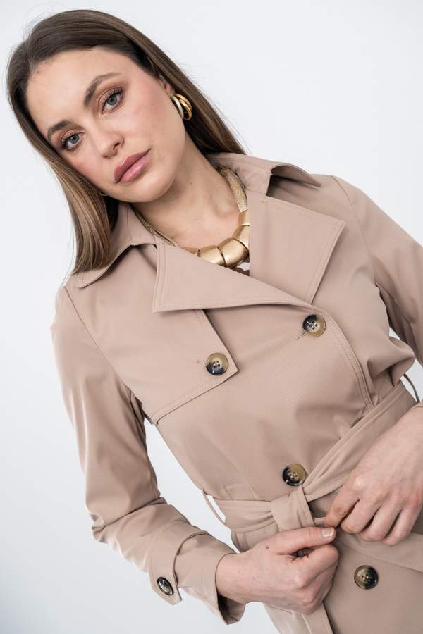 TRENCH CINTURÓN CAMEL