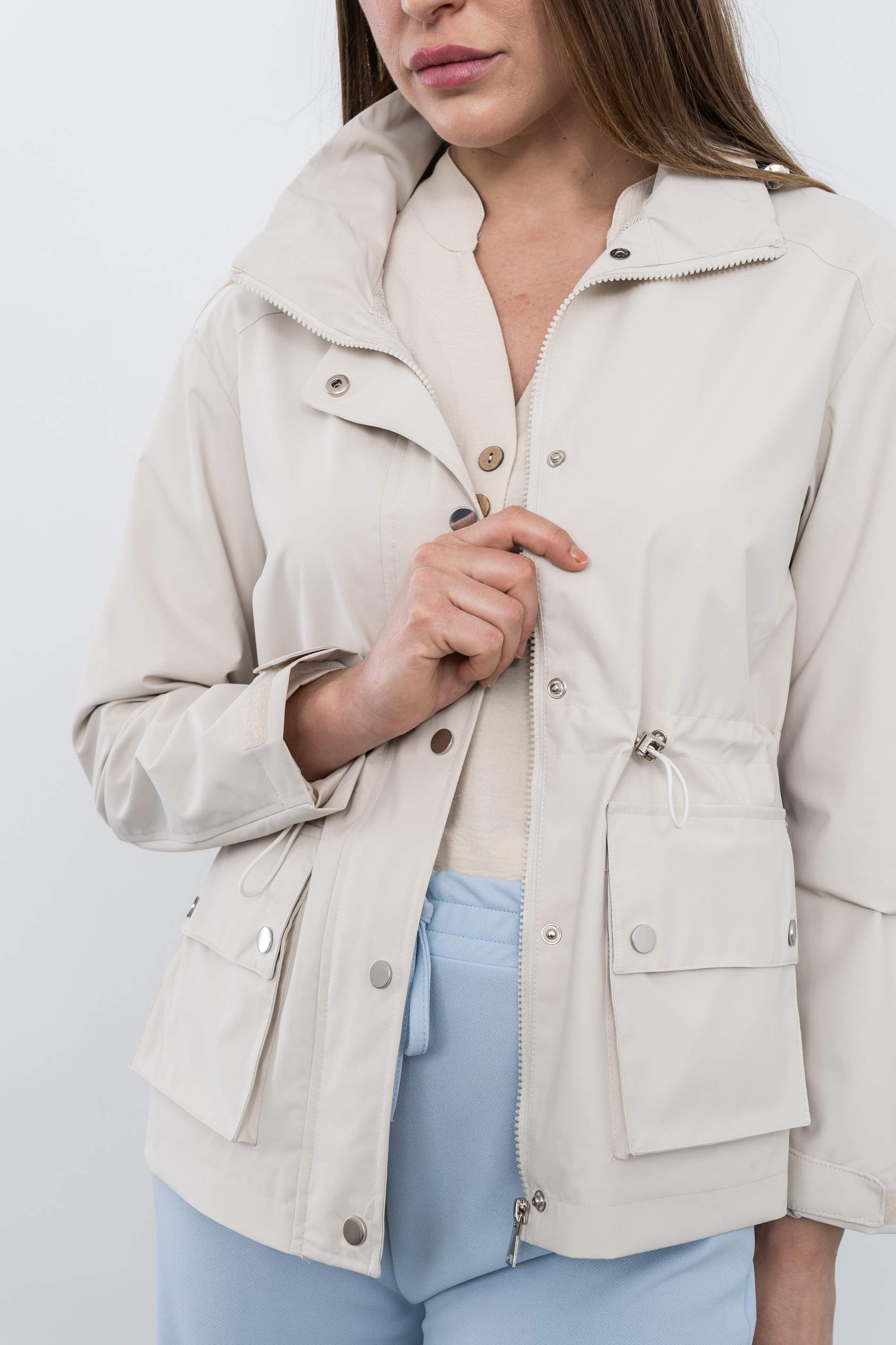 CORTAVIENTOS BOLSILLOS BEIGE