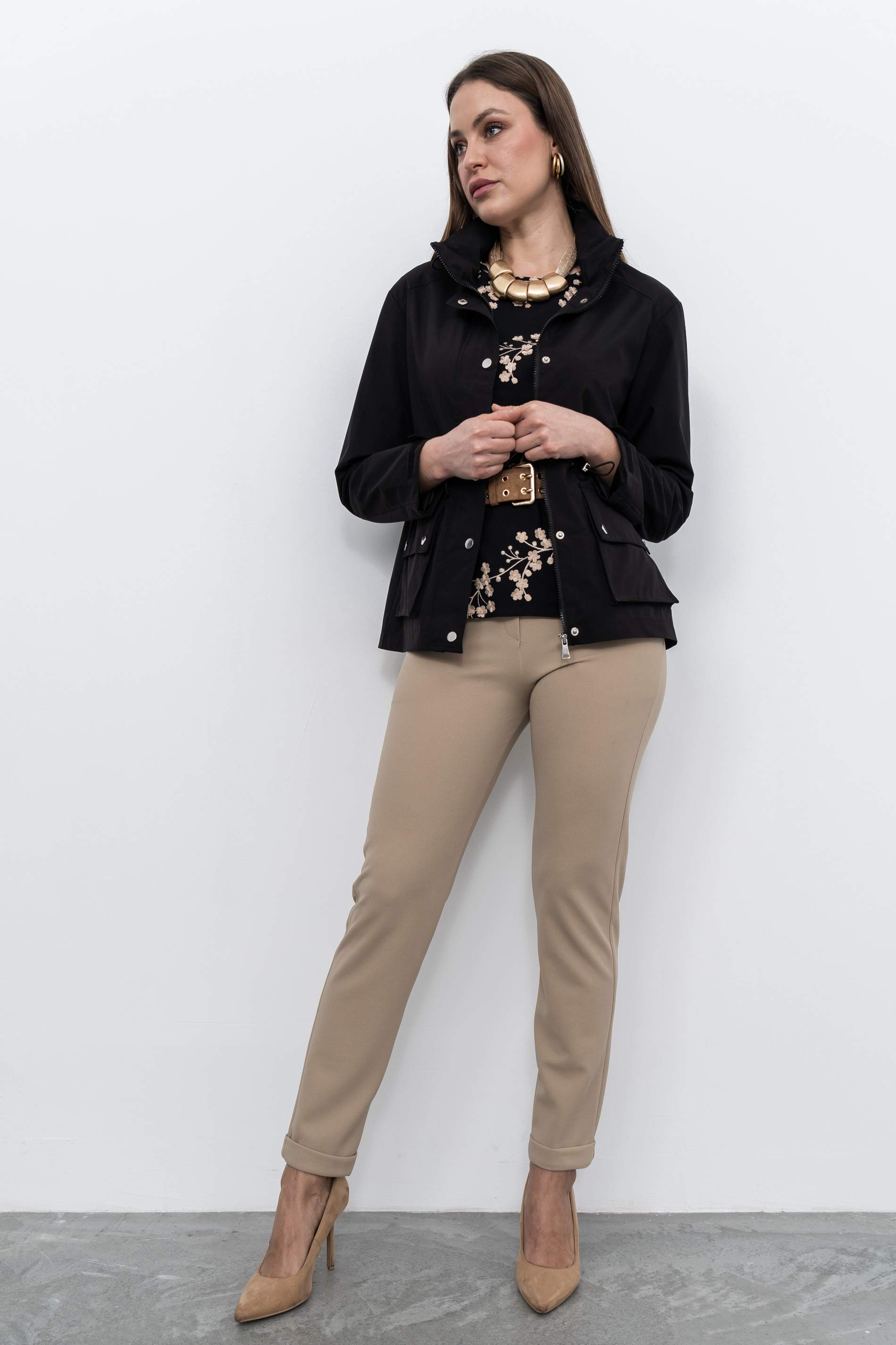 CORTAVIENTOS BOLSILLOS NEGRO