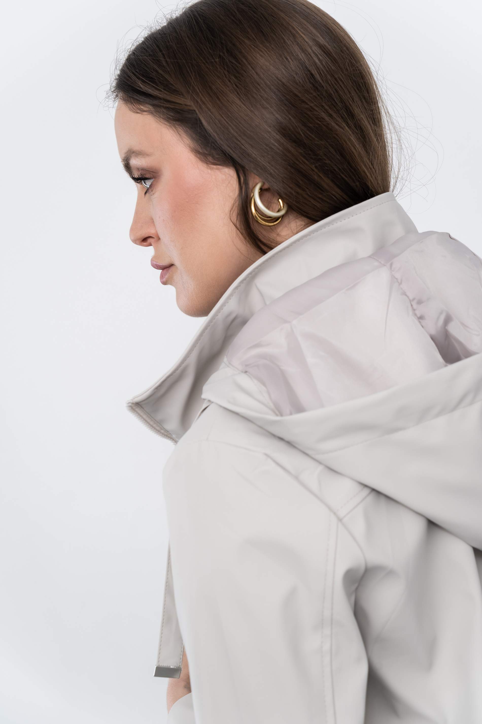 CORTAVIENTOS DOBLE CORCHETE BEIGE